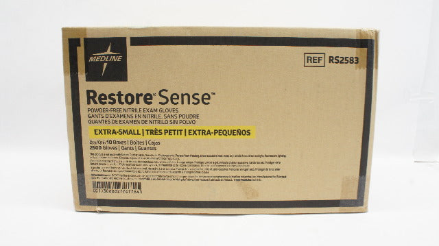 Medline Restore sense powder free nitrile glvs Extra-Small ~ Case of 2500 RS2583