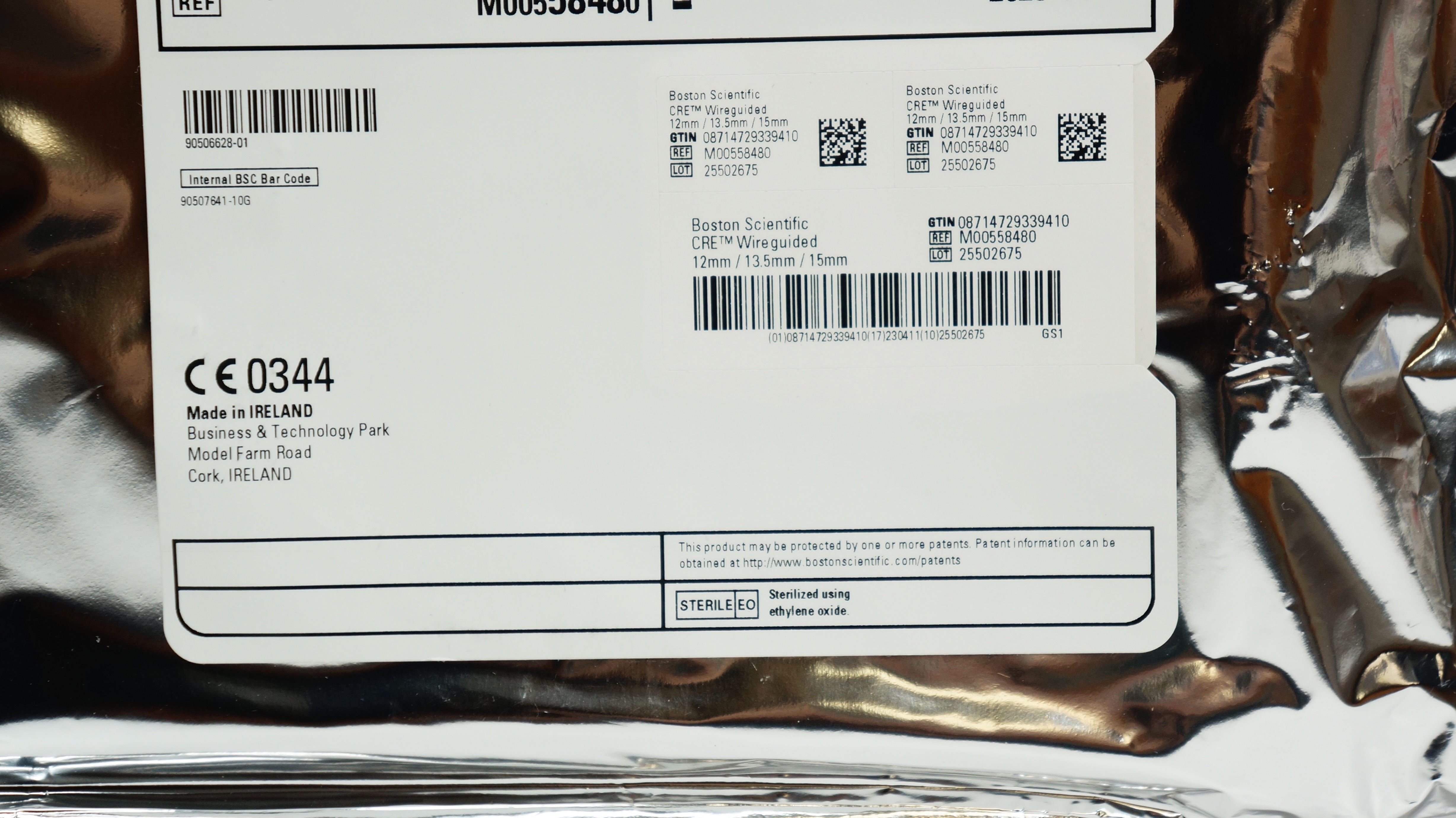 Boston Scientific M00558480 CRE Wireguided Dilatation Cath. 12 x