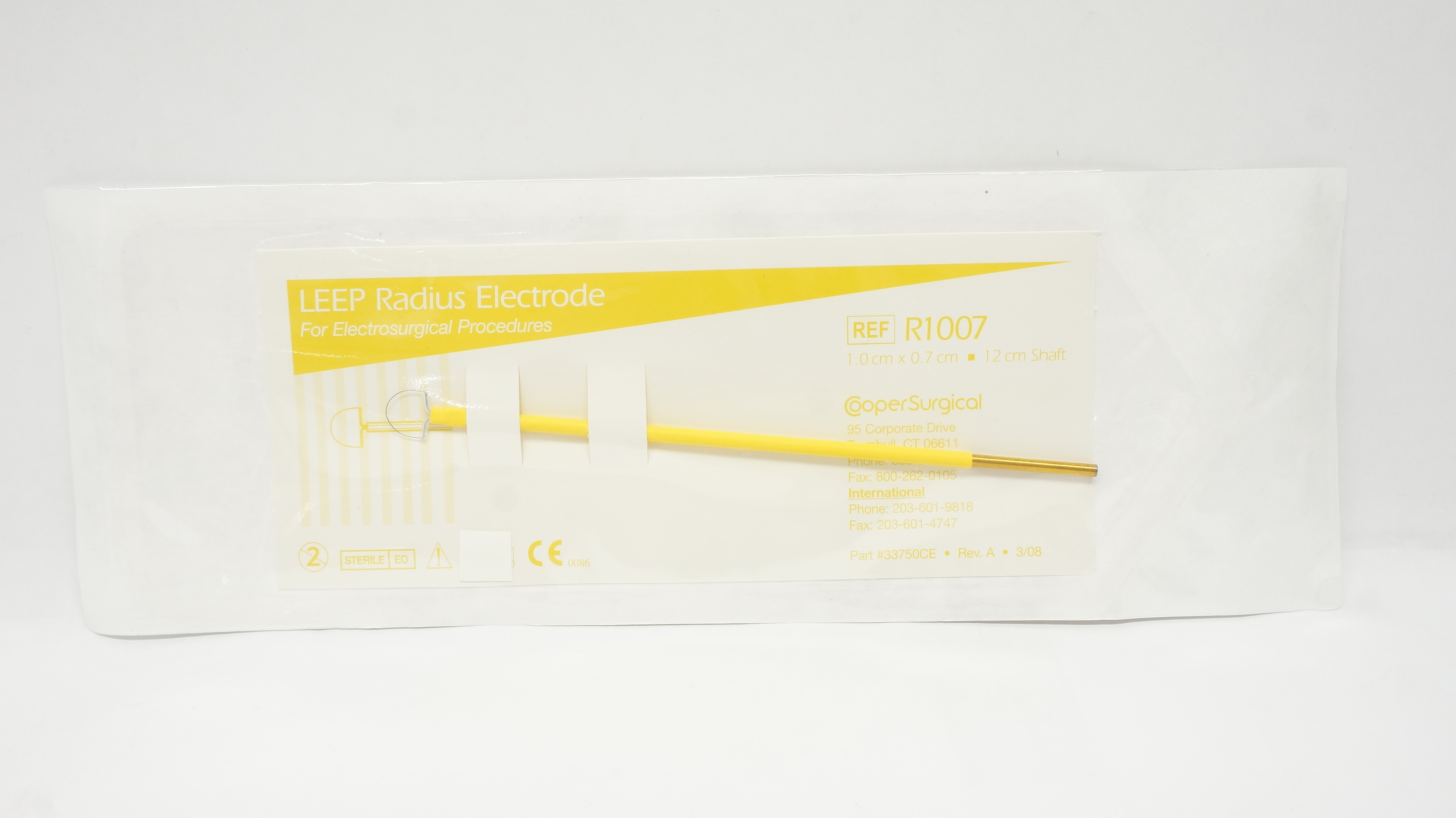 Cooper Surgical R1007 LEEP Radius Electrode 1.0 x 0.7cm Shaft 12cm (x)