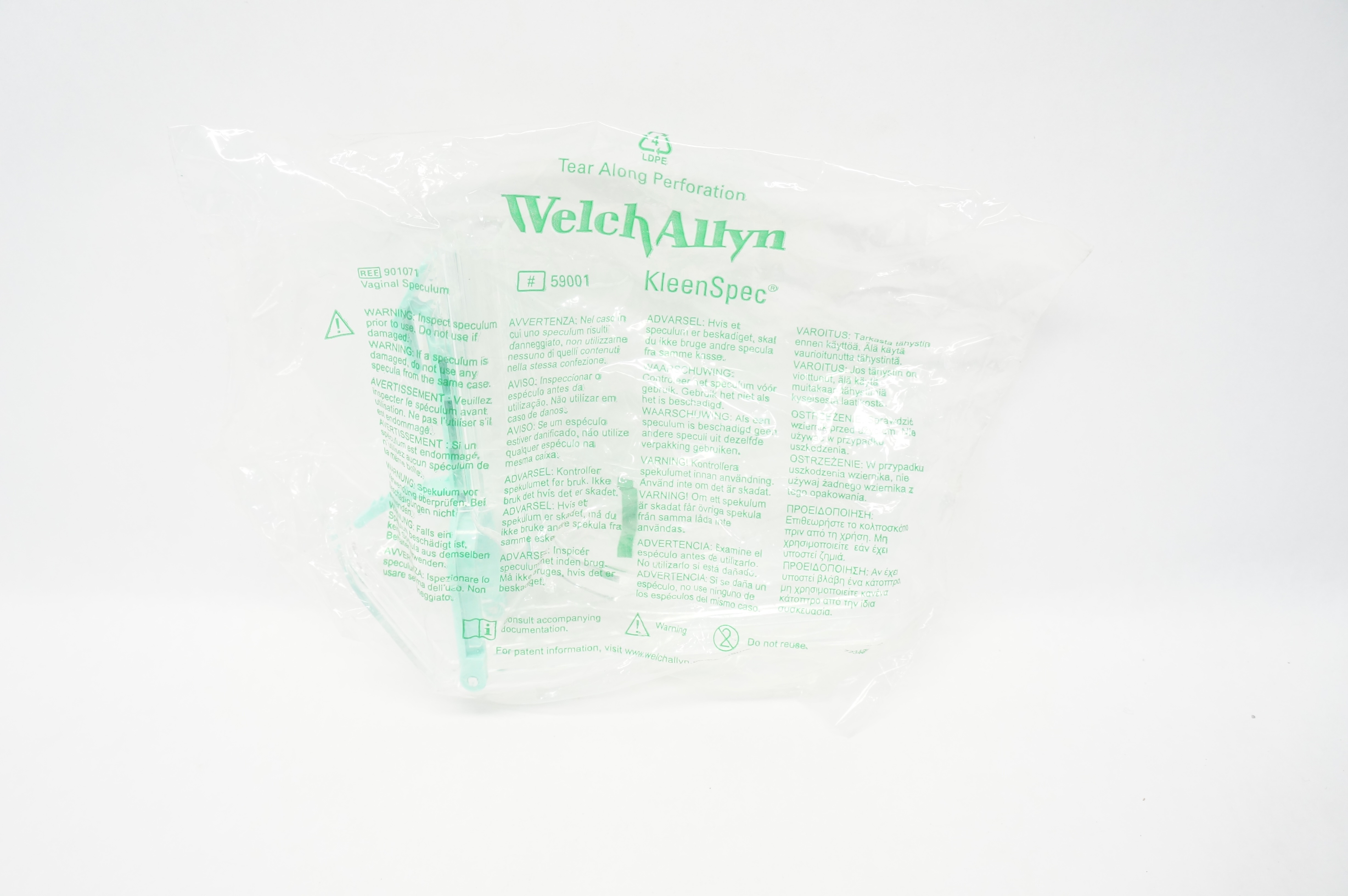 Welch Allyn 901071 KleenSpec Vaginal Speculum, Large