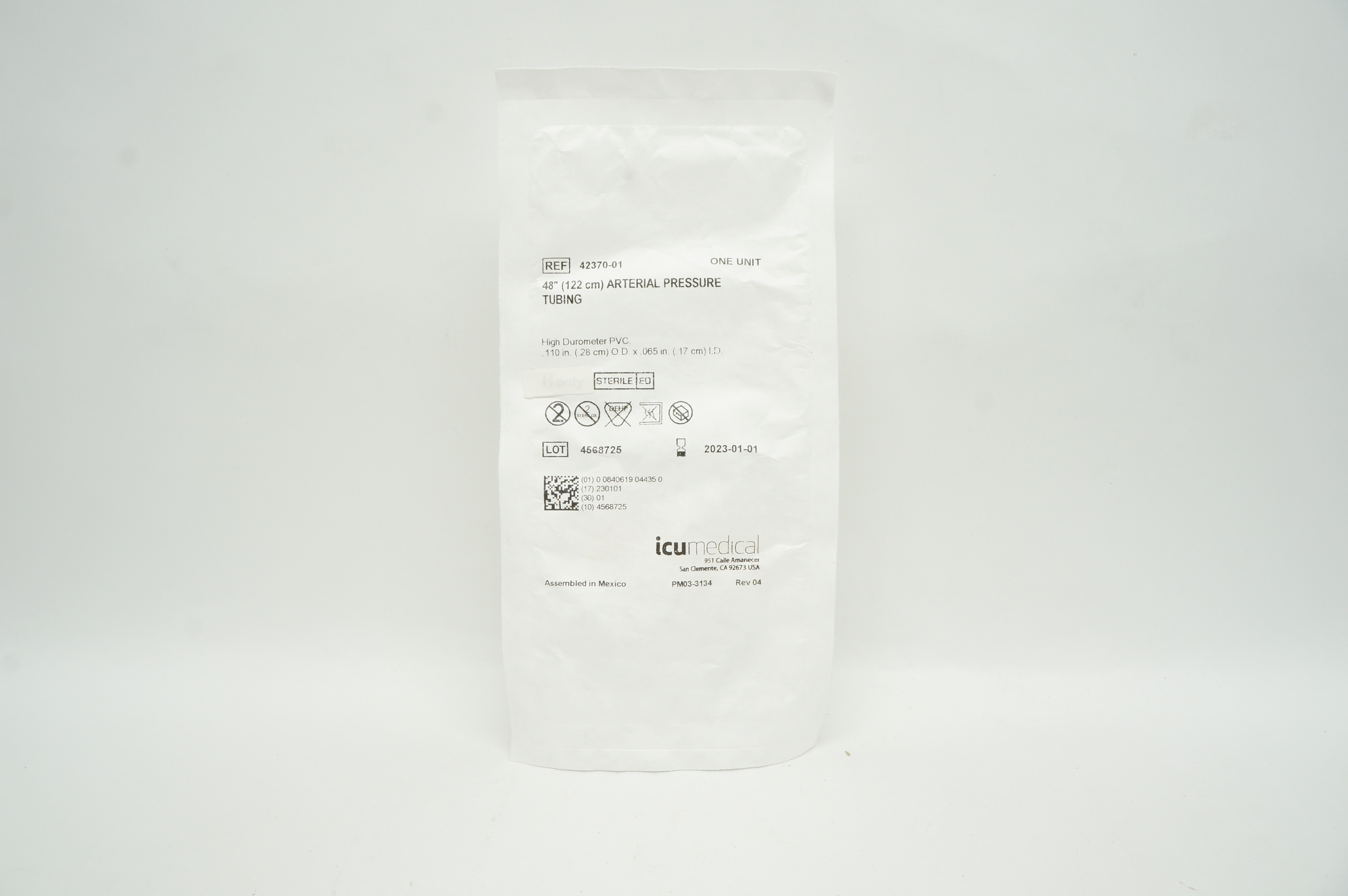 ICU Medical 42370-01 Arterial Pressure Tubing 48inch