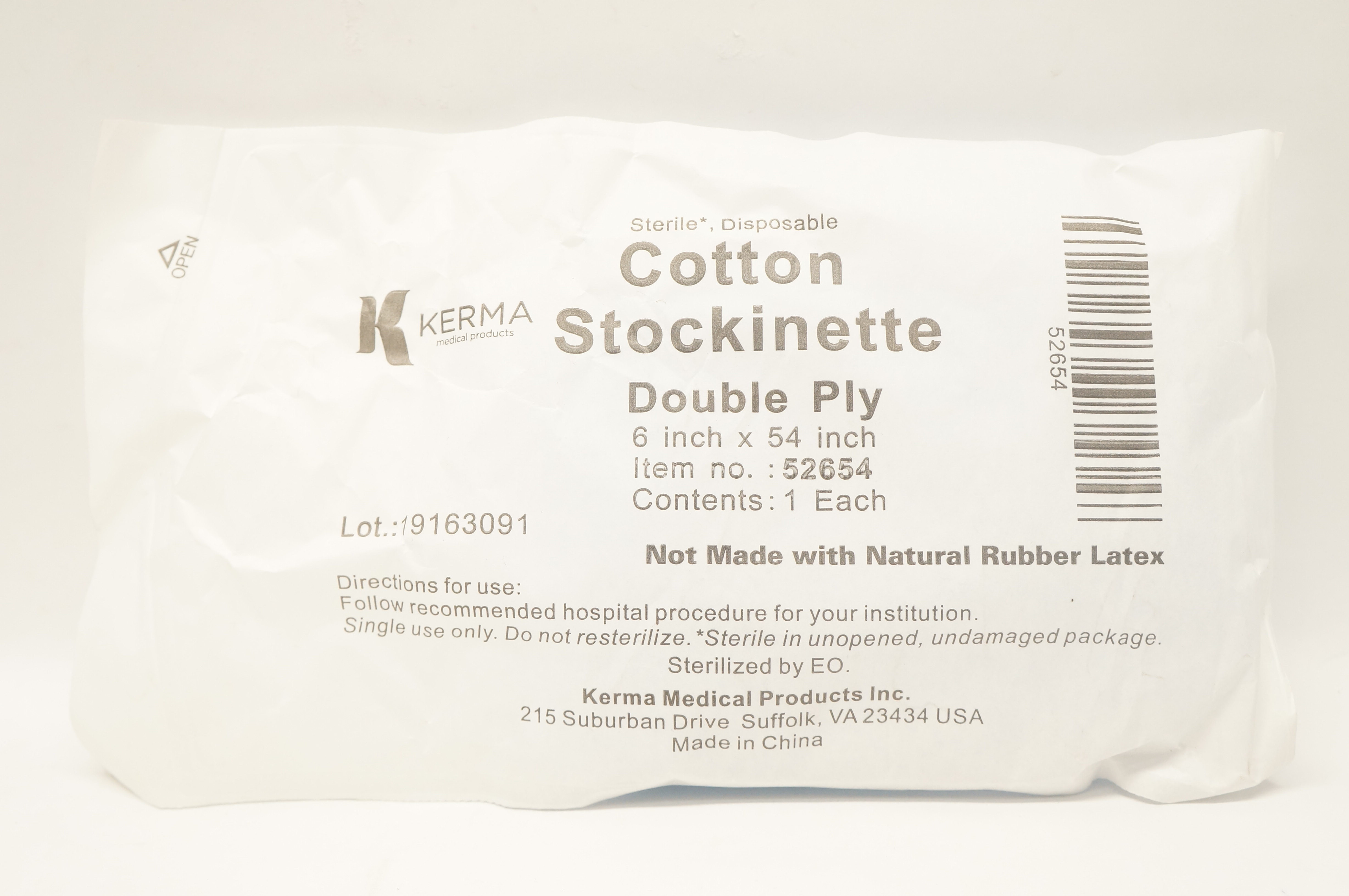 Kerma 52654 Cotton Stockinette 6inch x 54inch