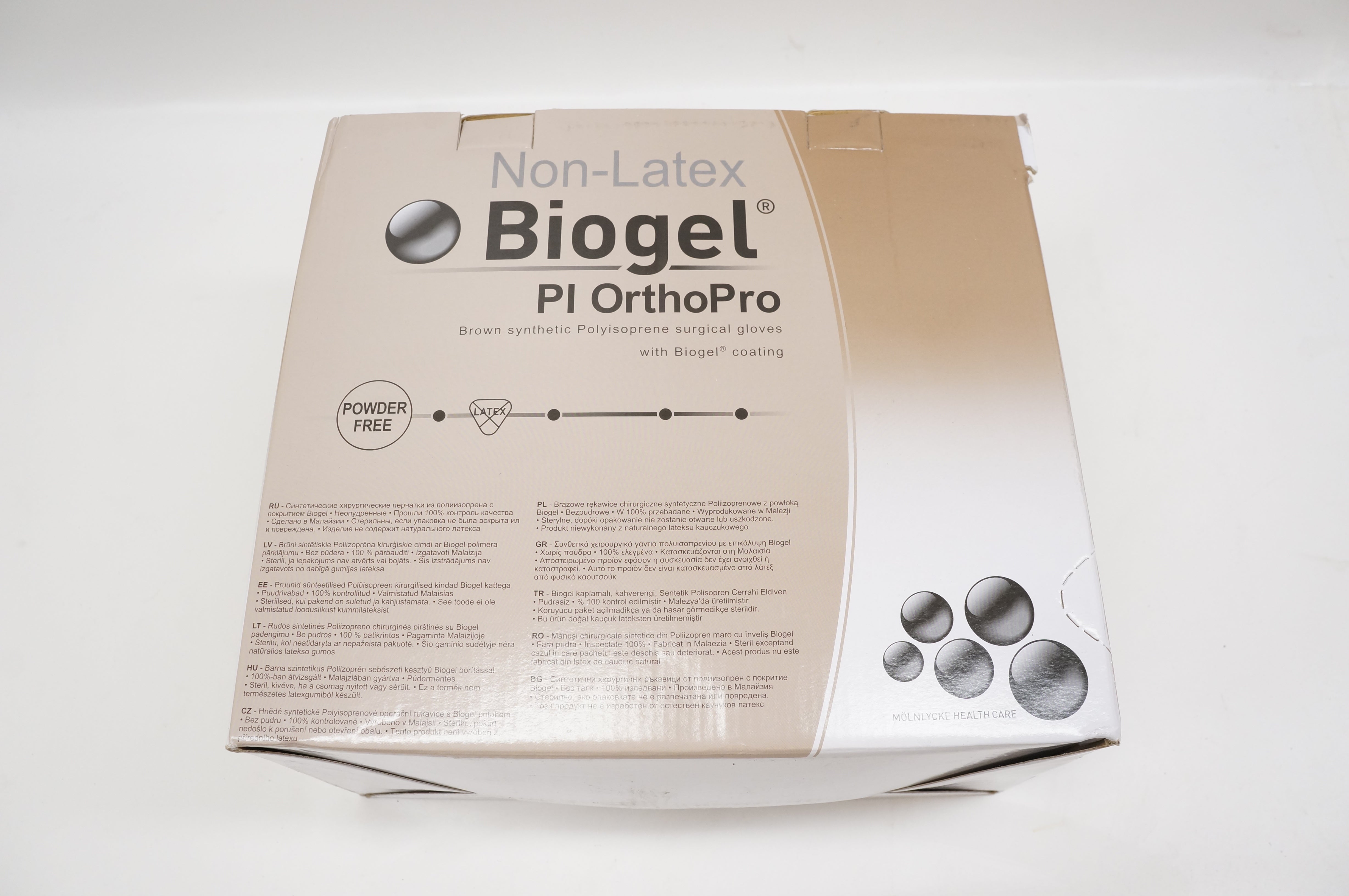 Molnlycke Health Care 47665-00 Biogel Pl OrthoPro Gloves, 6-1/2 - Box of 40