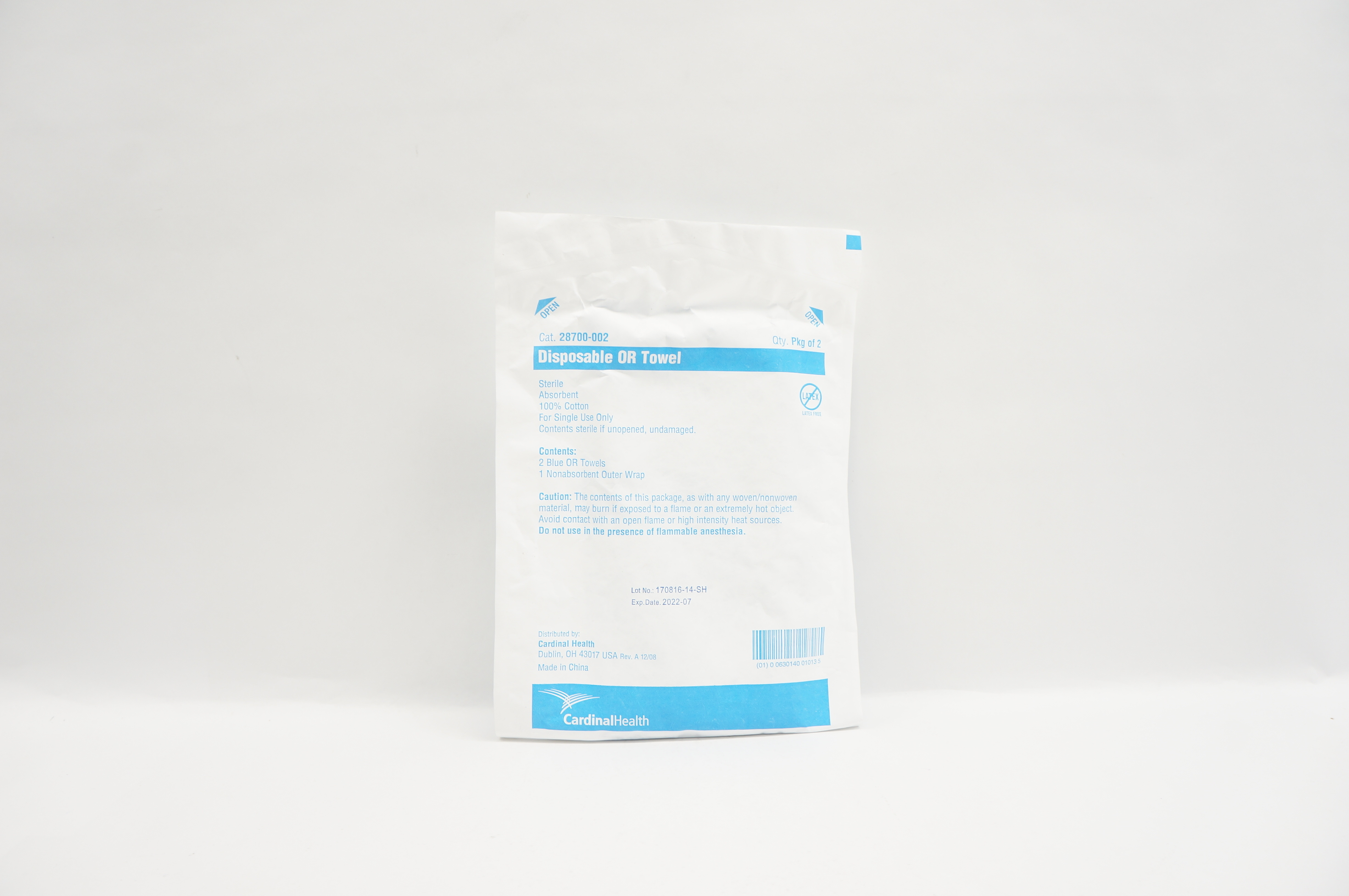Cardinal Health 28700-002 Disposable OR Towel Sterile Absorbent - Pack of 2