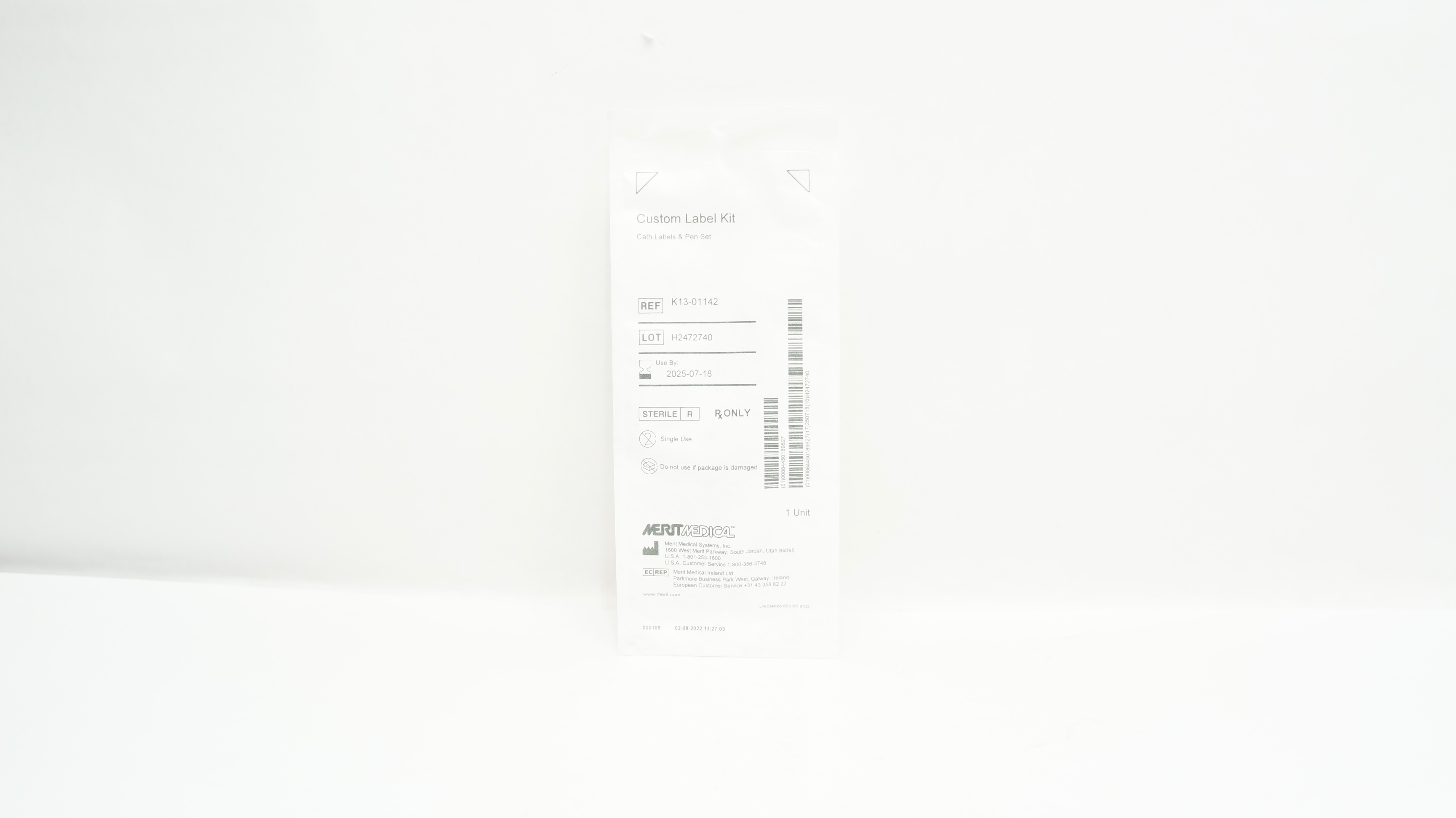 Merit Medical K13-01142 Custom Label Kit, Cath. Labels & Pen Set