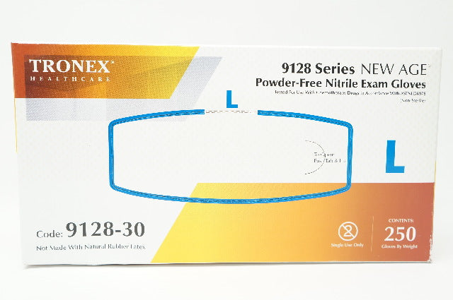 Tronex 9128-30 Powder-Free Nitrile Exam Gloves L - Box of 250
