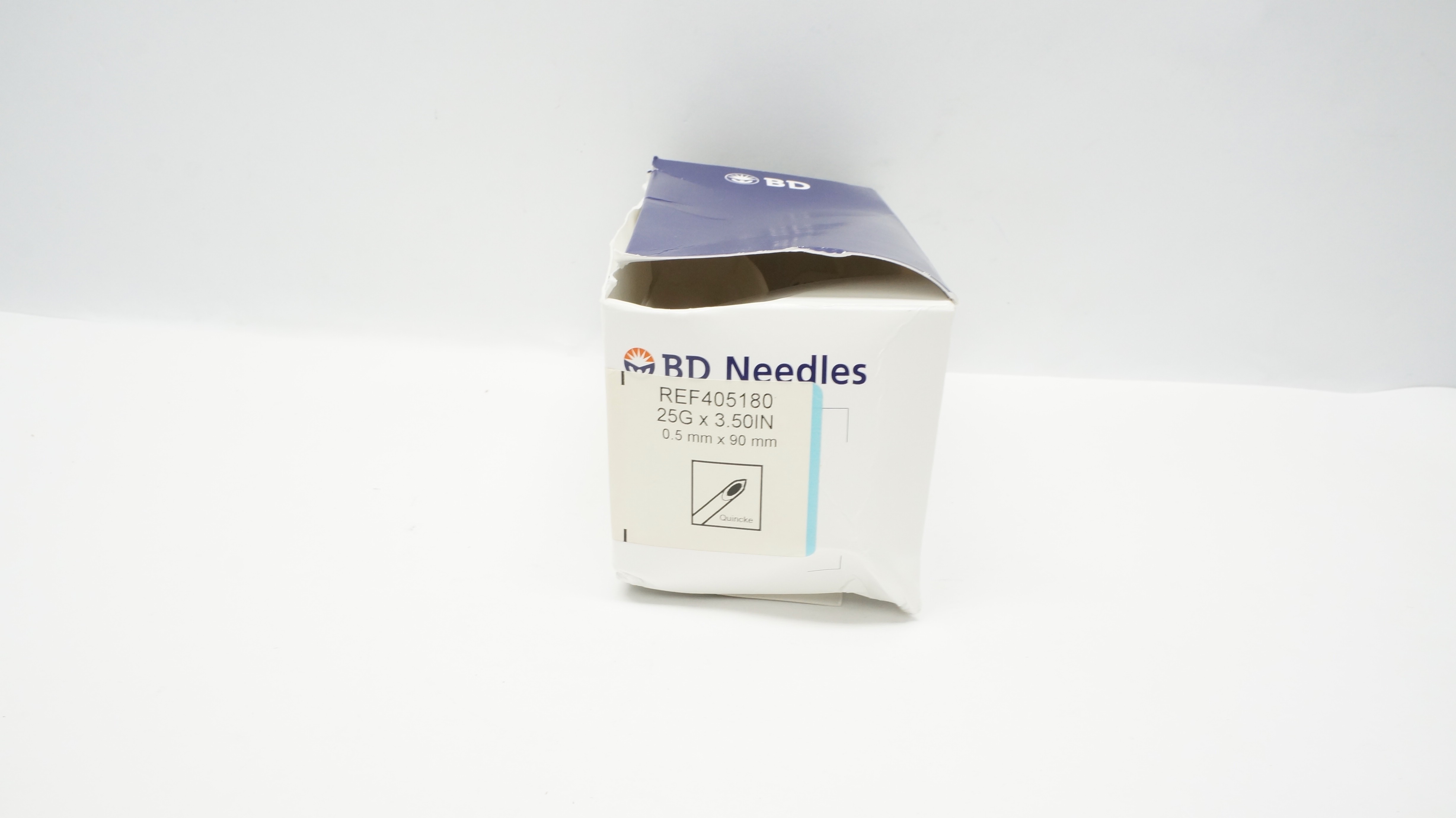 BD 405180 Spinal Ndle Quincke Type Point 25G x 3.50inch (x) - Box of 12