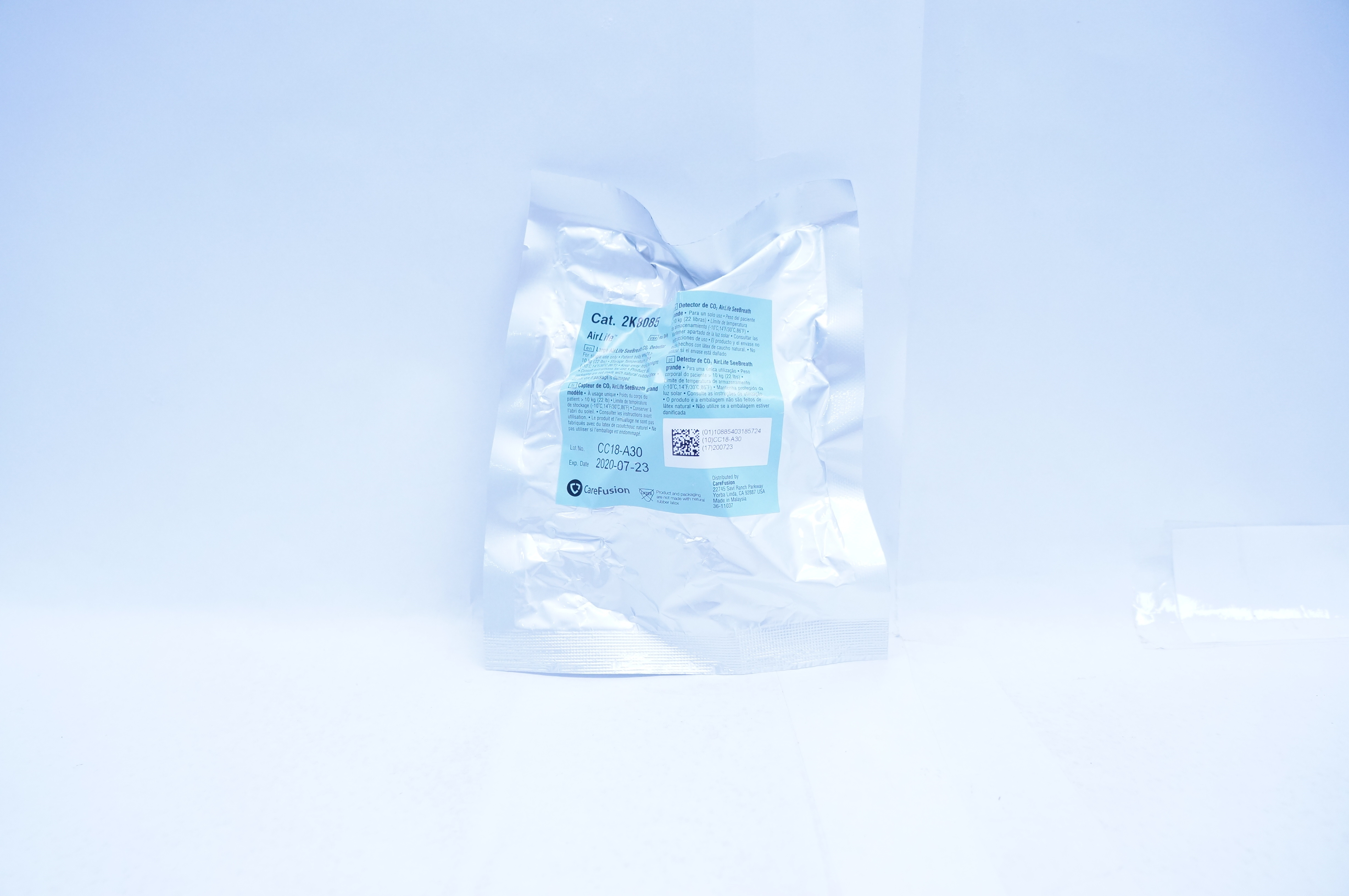 CareFusion 2K8085 AirLife Large SeeBreath CO2 Detector >22lbs (x)