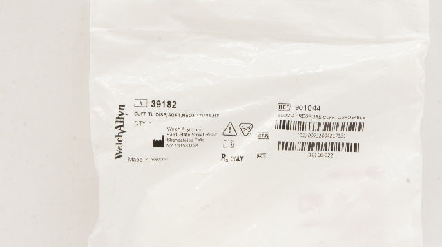 WelchAllyn 901044 Blood Pressure Cuff Neo 3 Disposable 1 Tube, HP