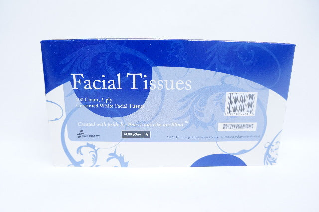 SkilCraft Facial Tissues Unscented White Facial Tissues 100 Count, 2-Ply
