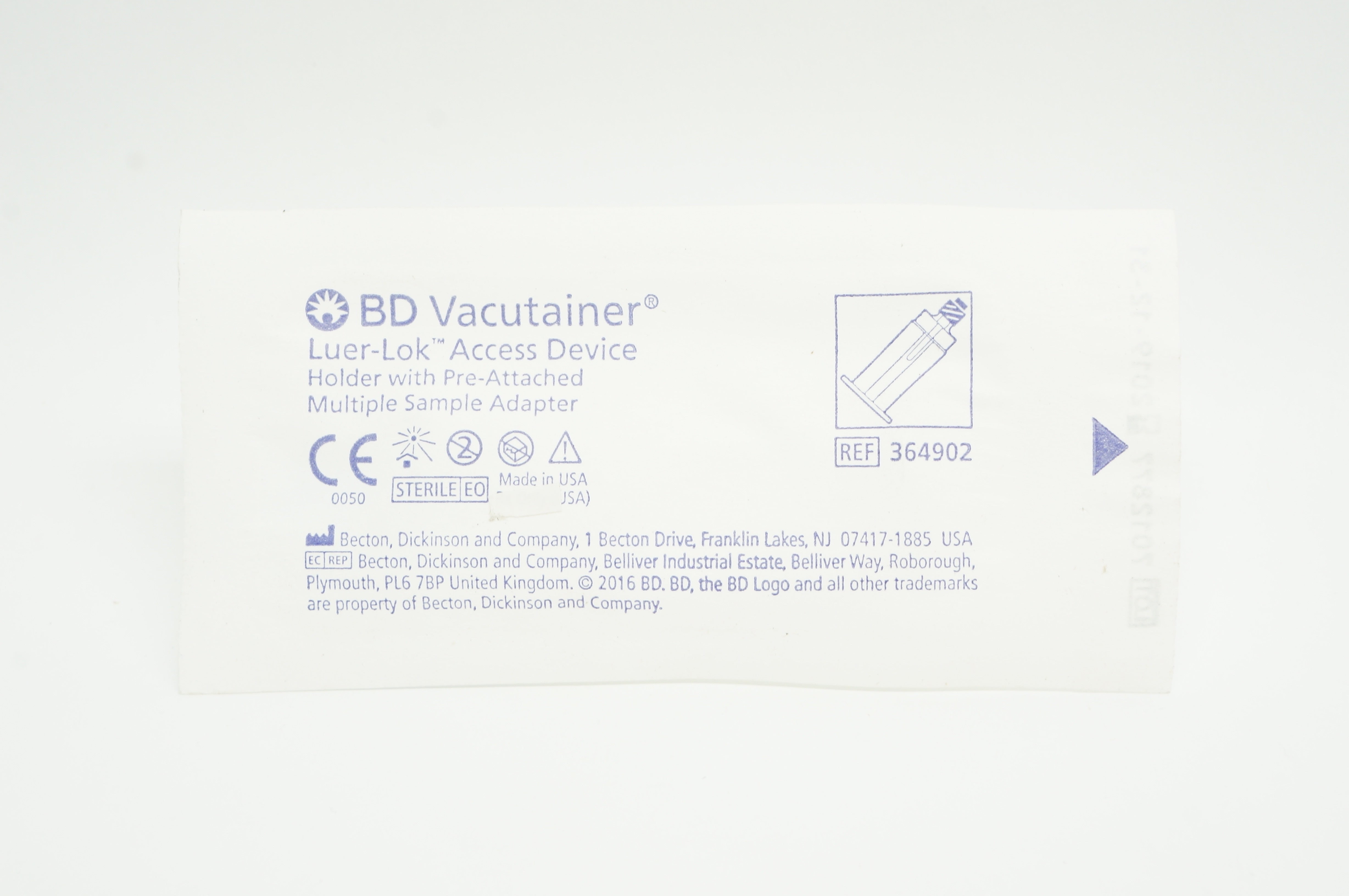 BD 364902 Vacutainer Luer-Lok Access Device Holder (x)