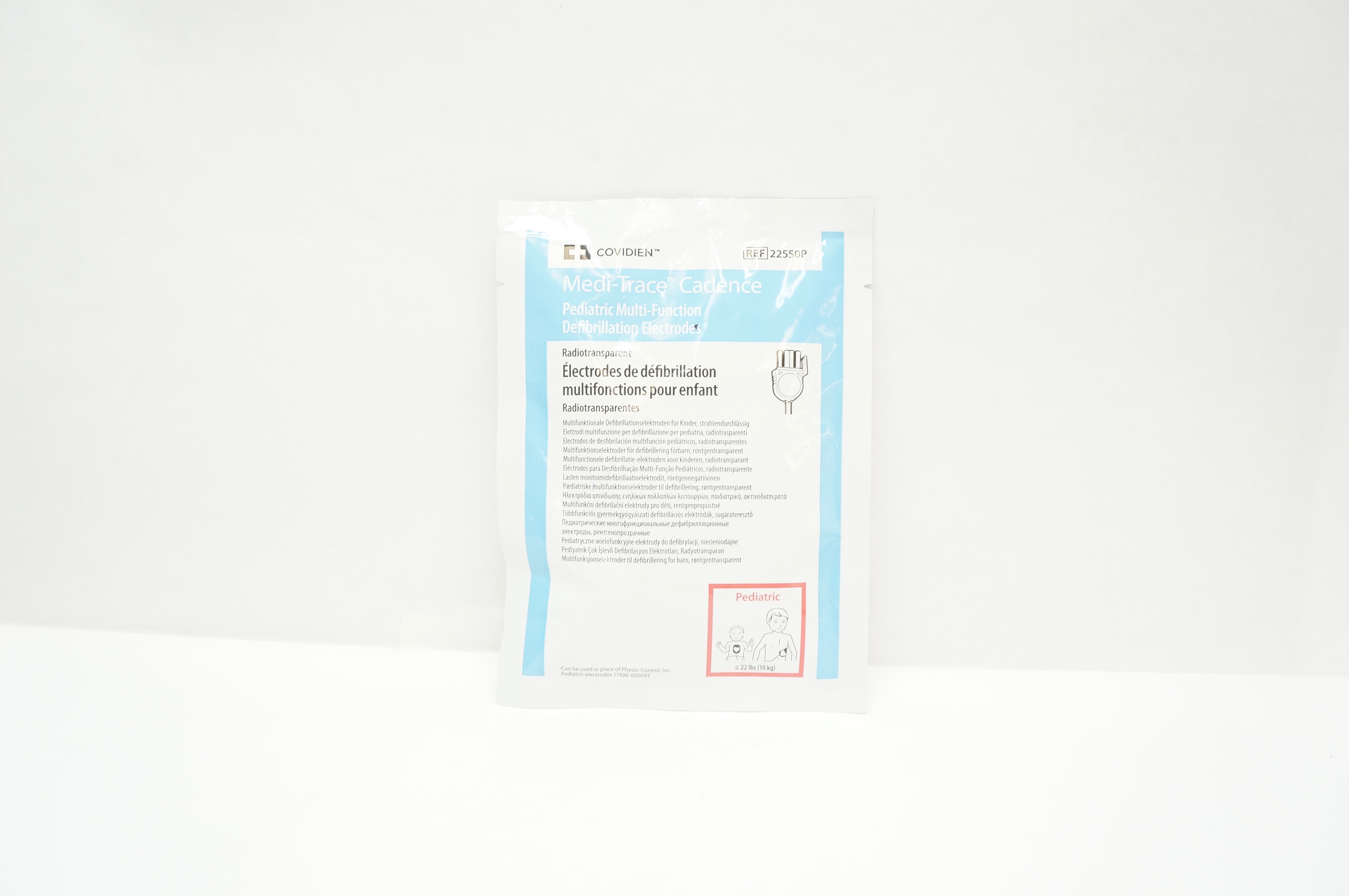 Covidien 22550P Medi-Trace Cadence Pediatric Defibrillation Electrodes ≤22lbs(x)