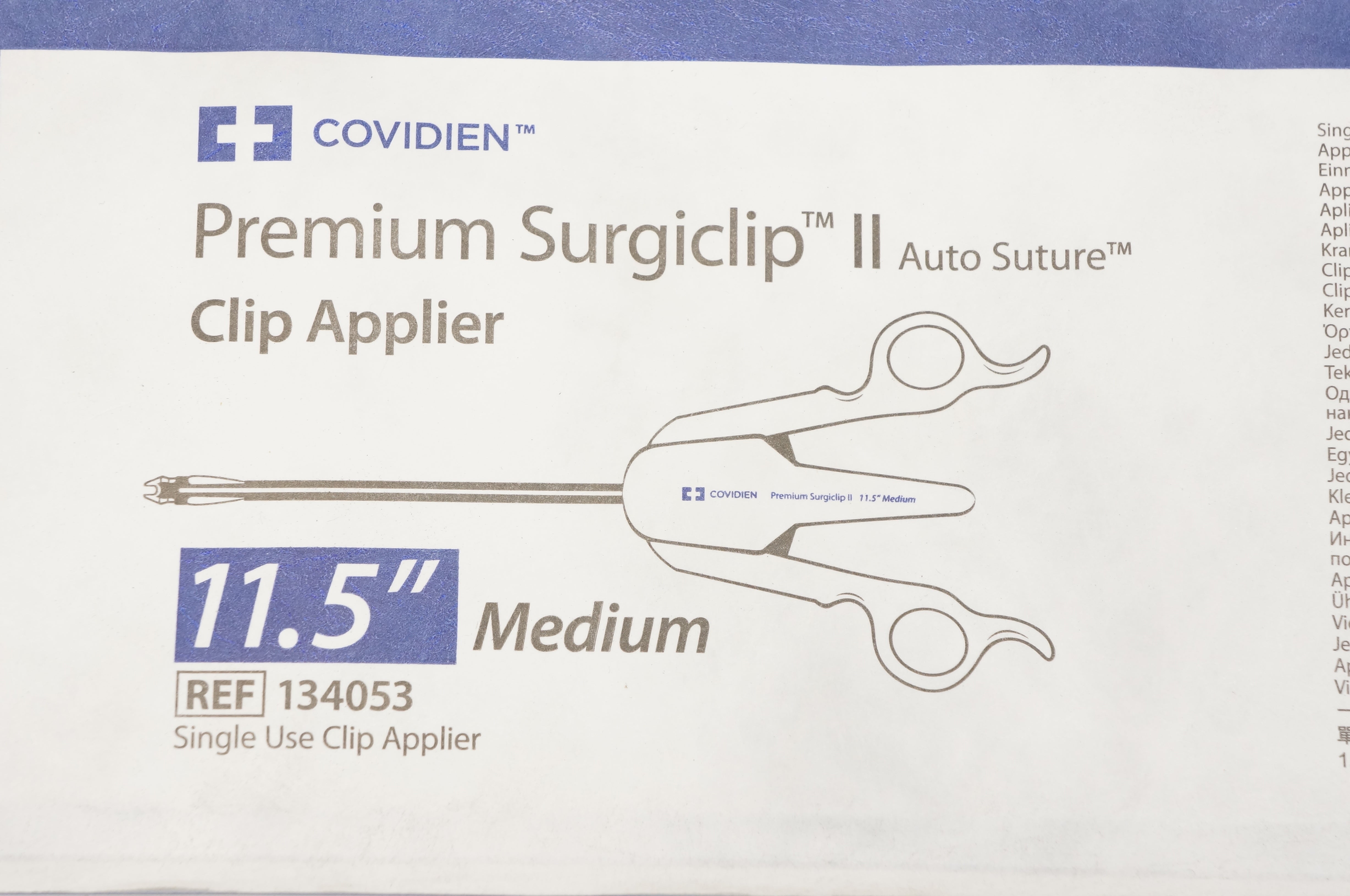 Covidien 134053 Premium Surgiclip II Clip Applier, Medium