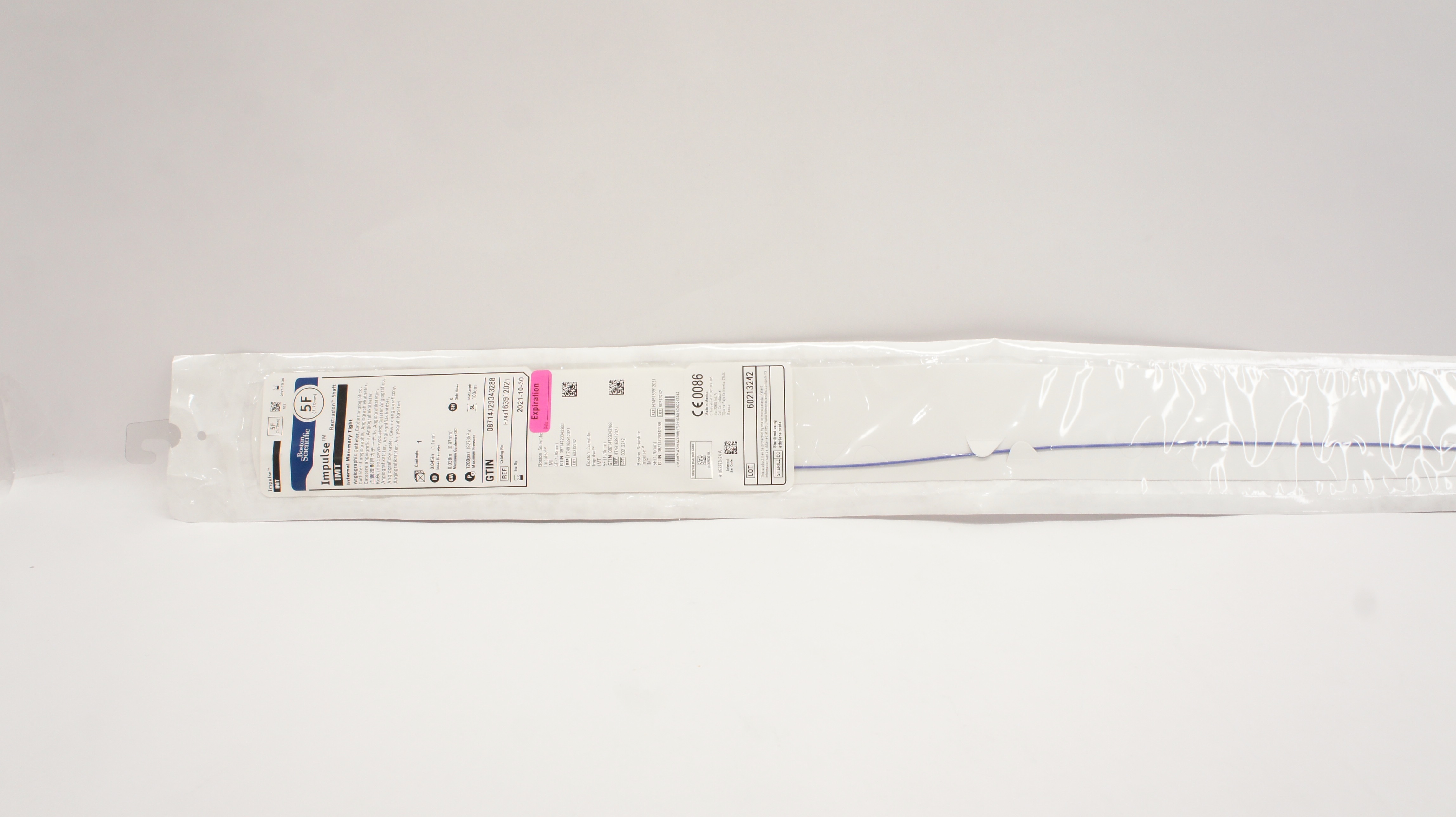 Boston Scientific 16391202 Impulse IMT Internal Mammary Angiographic Cath. 5F(x)