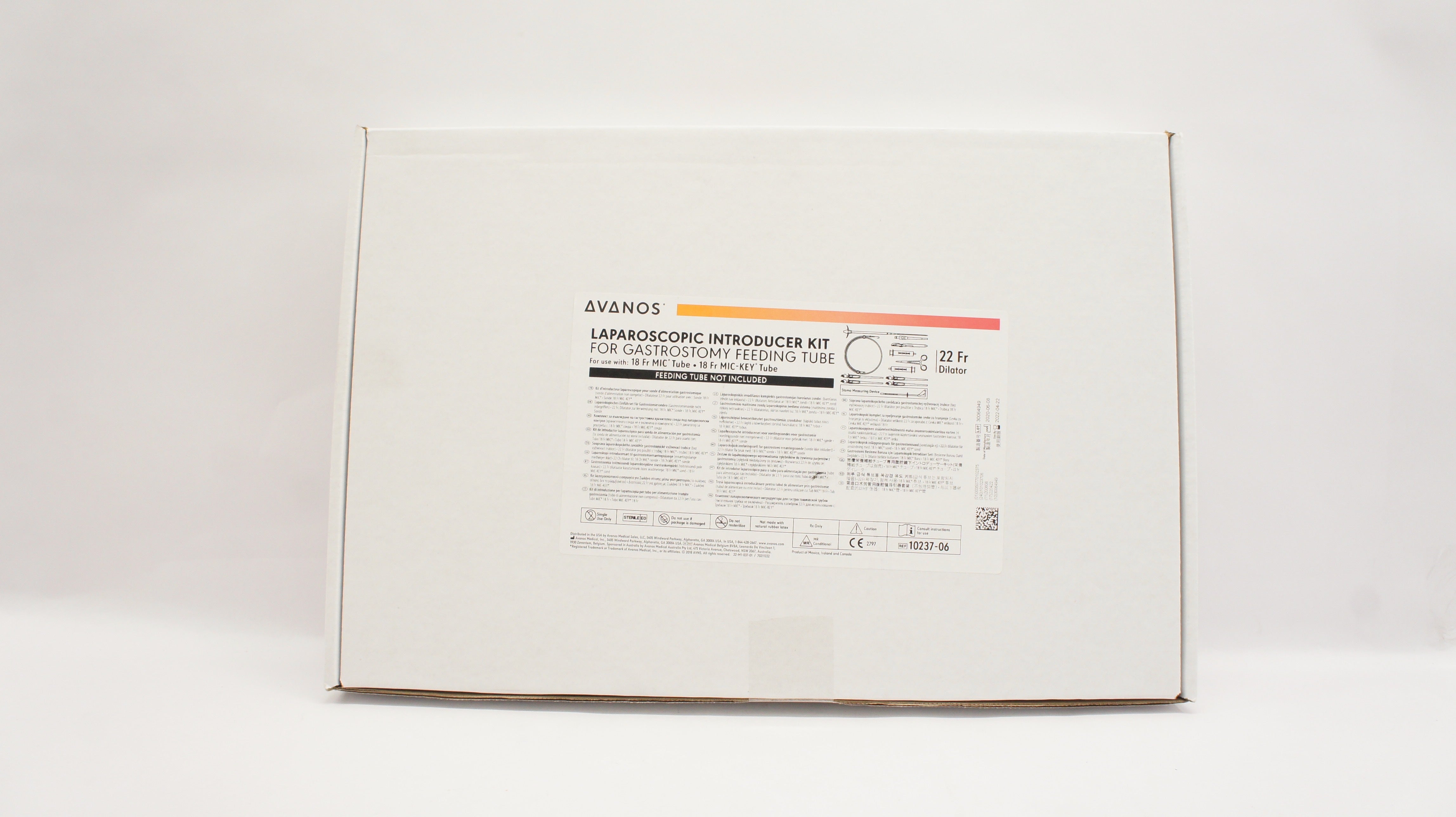 Avanos 10237-06 Laparoscopic Introducer Kit 22Fr Dilator