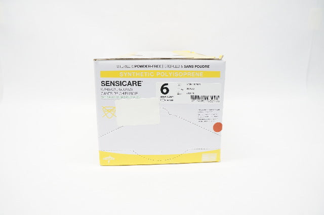 Medline MSG1060 Sensicare Surgical Gloves, Size 6 (x) - Box of 25