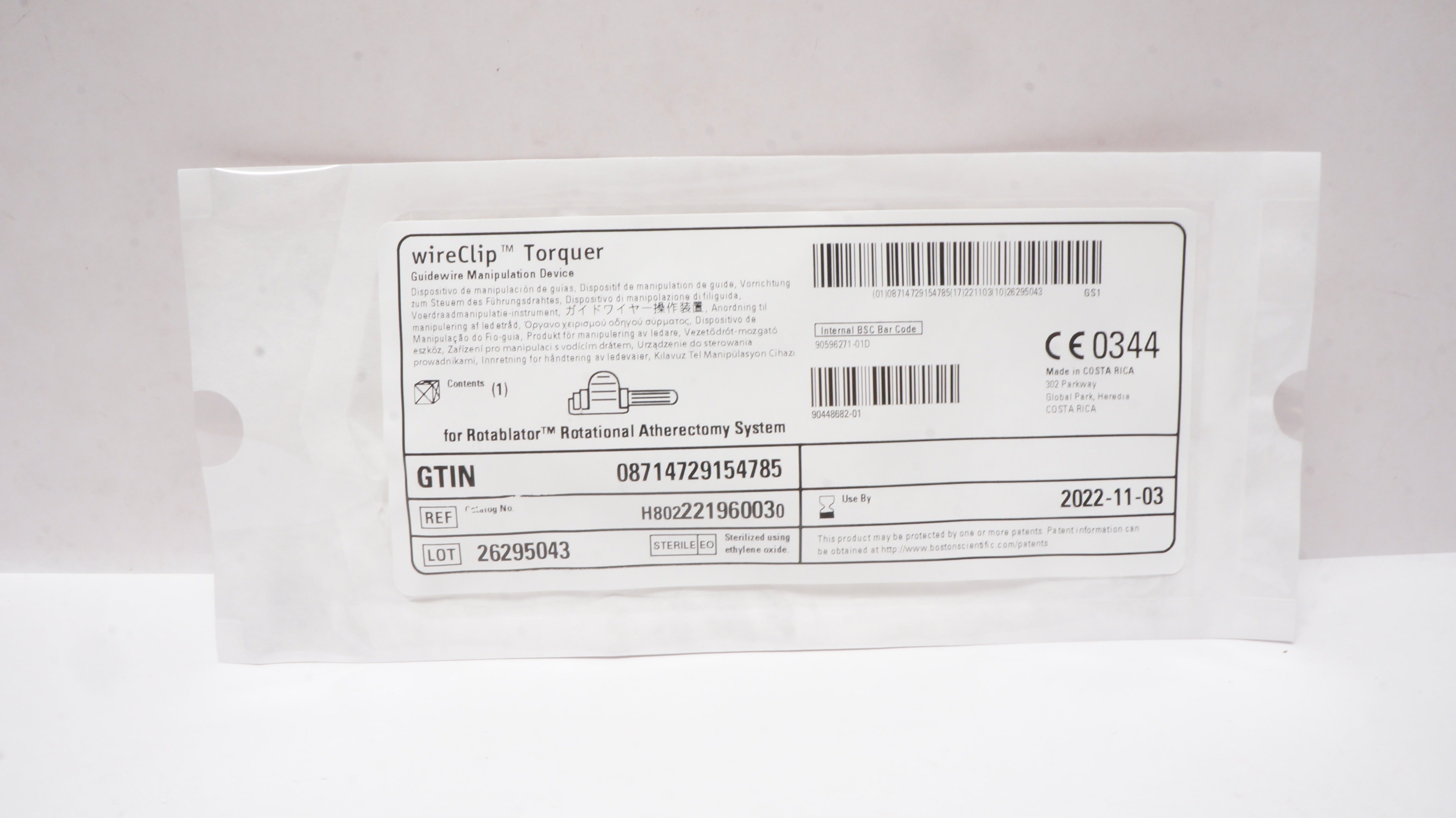 Boston Scientific 22196003 wireClip Torquer Guidewire Manipulation Device (x)