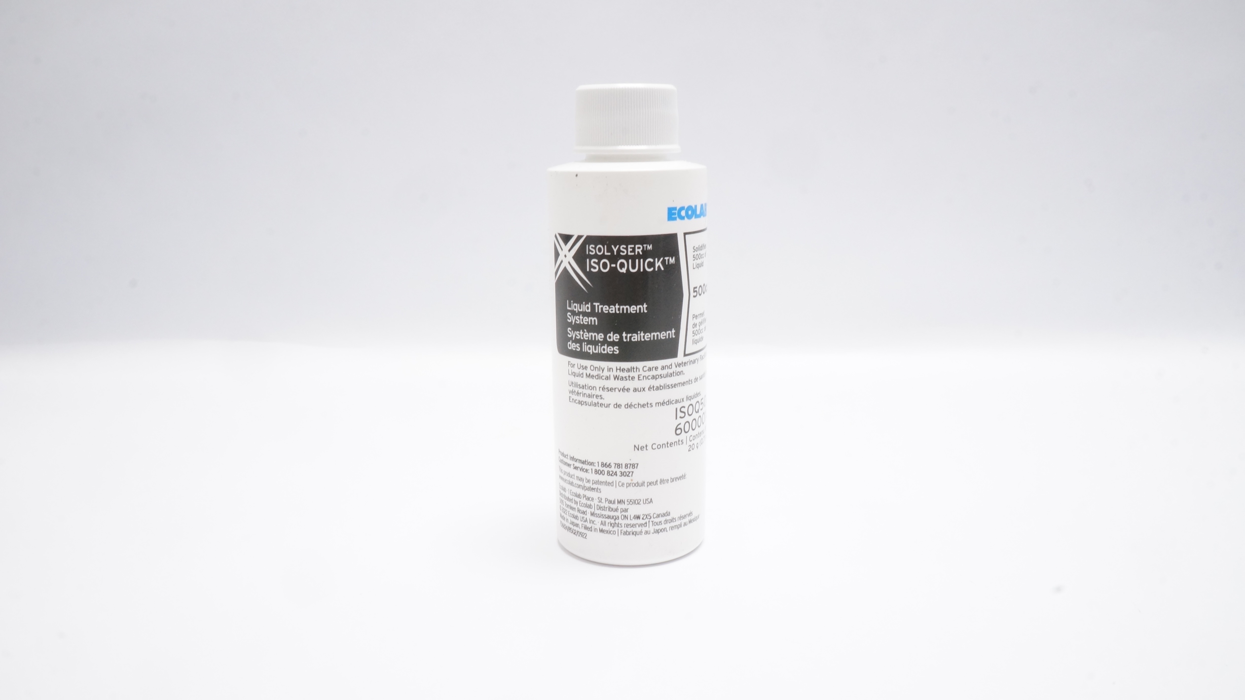 Iso Quick System Ecolab ISOQ500 Isolyser Iso-Quick Liquid Treatment System 500cc, 0.71oz.