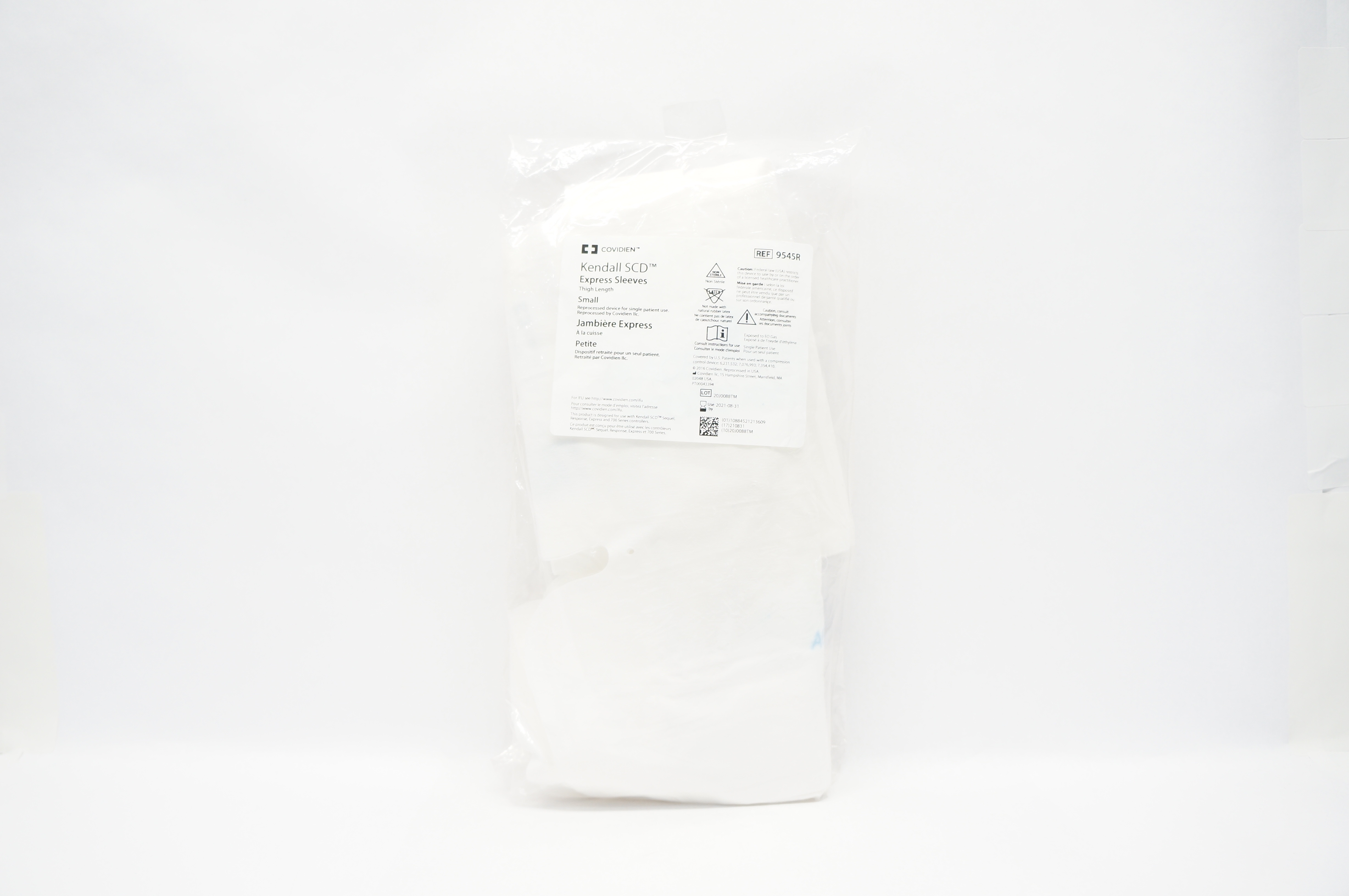 Covidien 9545R Kendall SCD Express Sleeves Thigh Length Small (x)