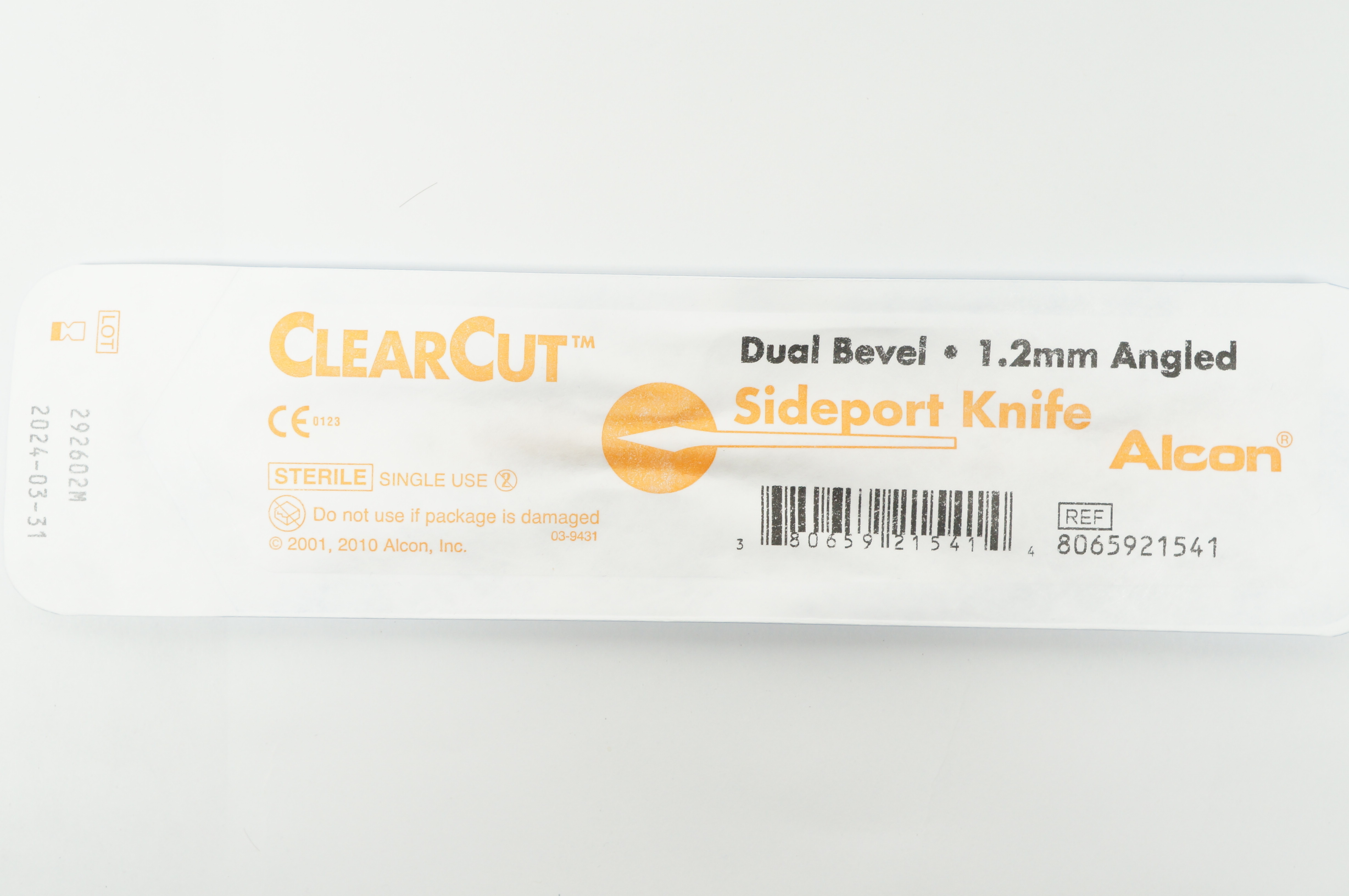 Alcon 8065921541 ClearCut Dual Bevel SidePort Knife 1.2mm Angled