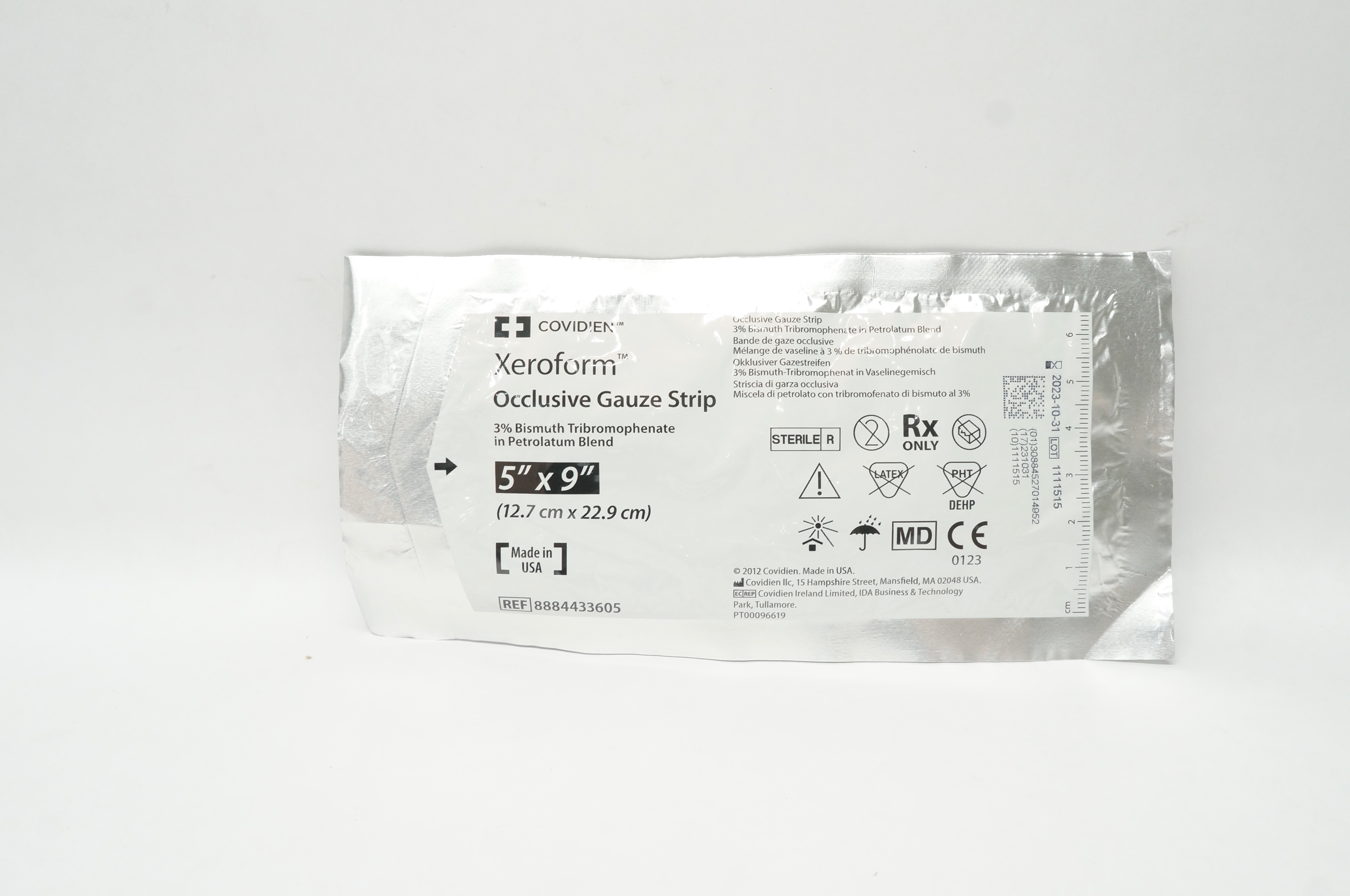 Covidien 8884433605 Xeroform Occlusive Gauze Strip 5inch x 9inch (x)