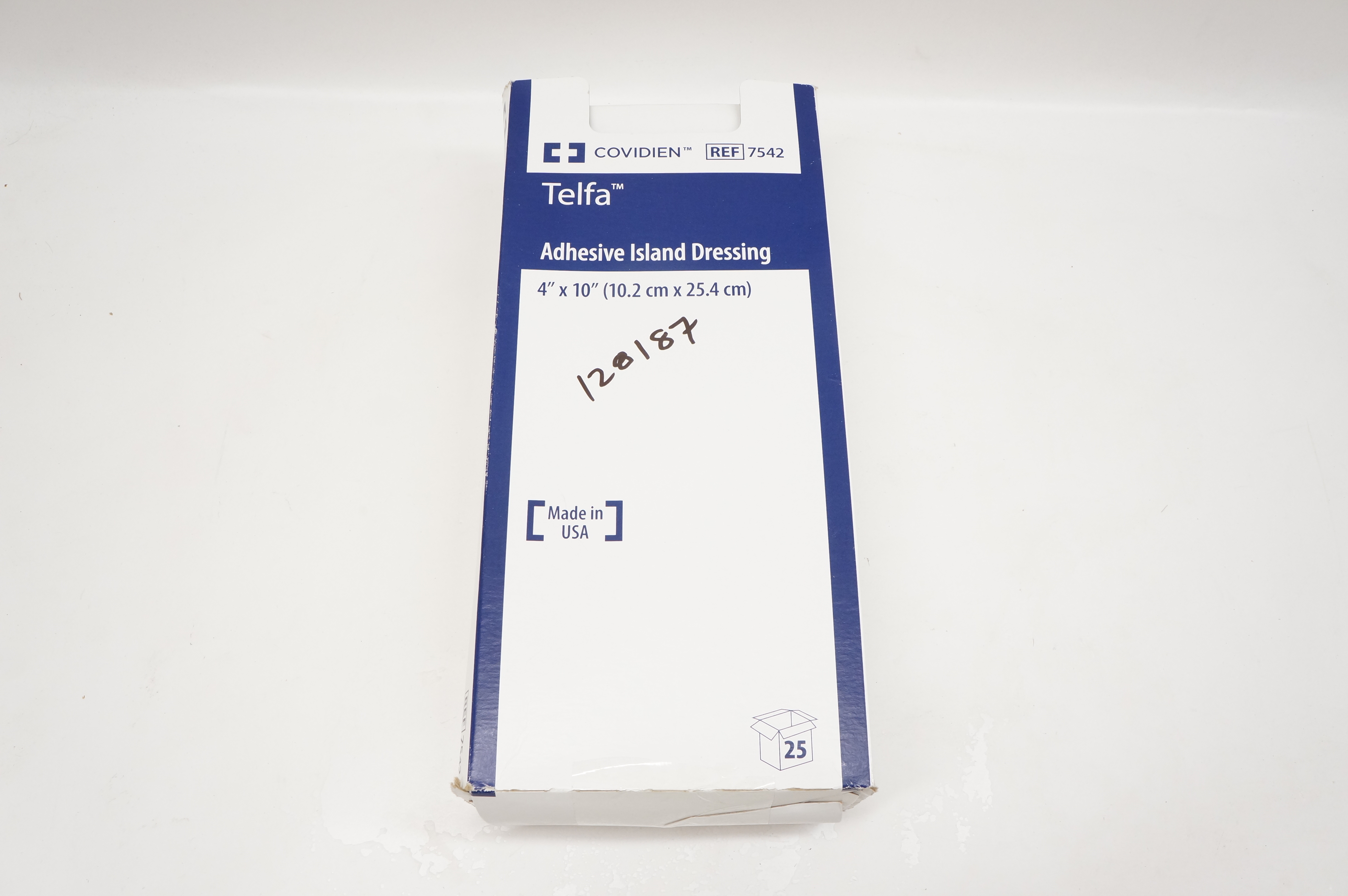 Covidien 7542 Telfa Adhesive Island Dressing 4inch x 10inch