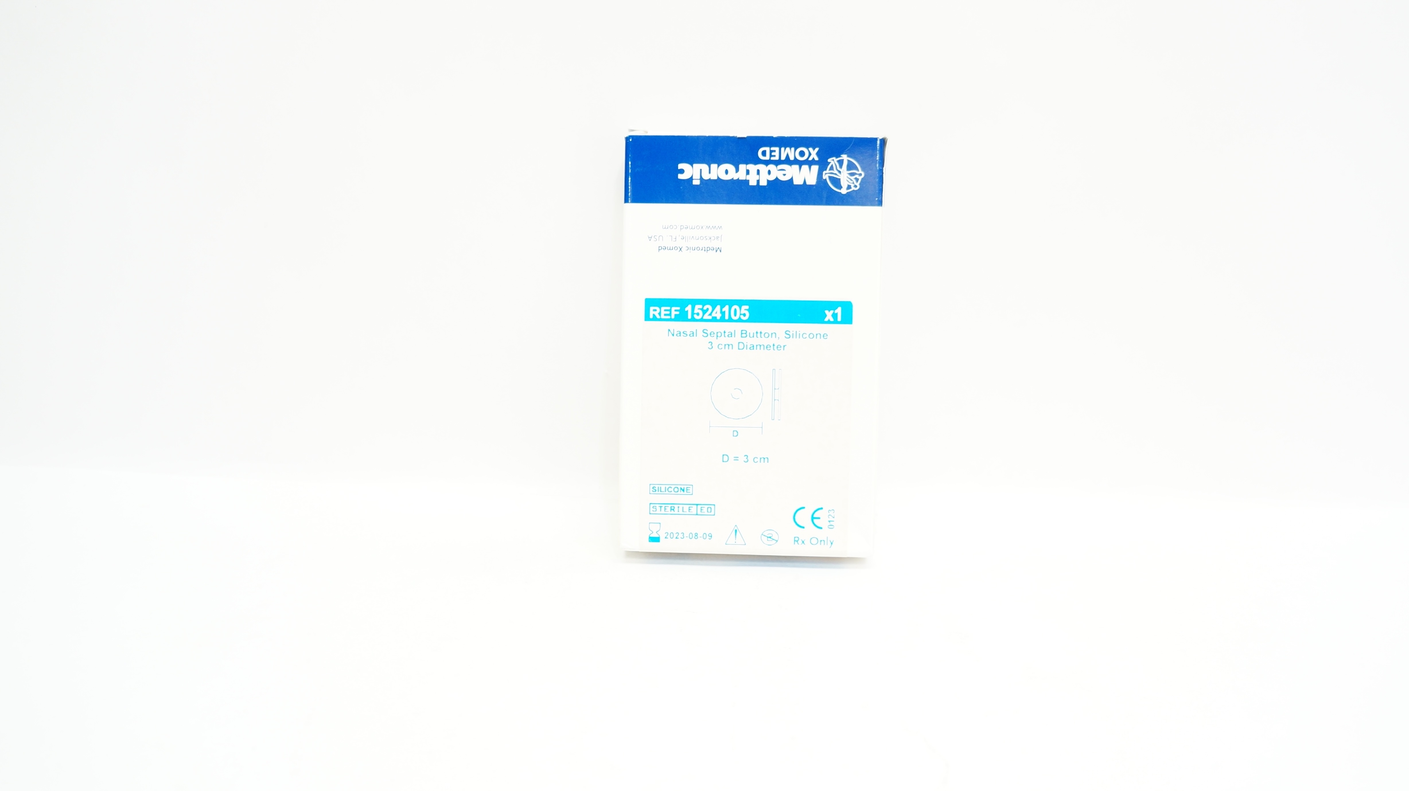 Medtronic 1524105 Nasal Septal Button, Silicone 3cm Diameter (x)