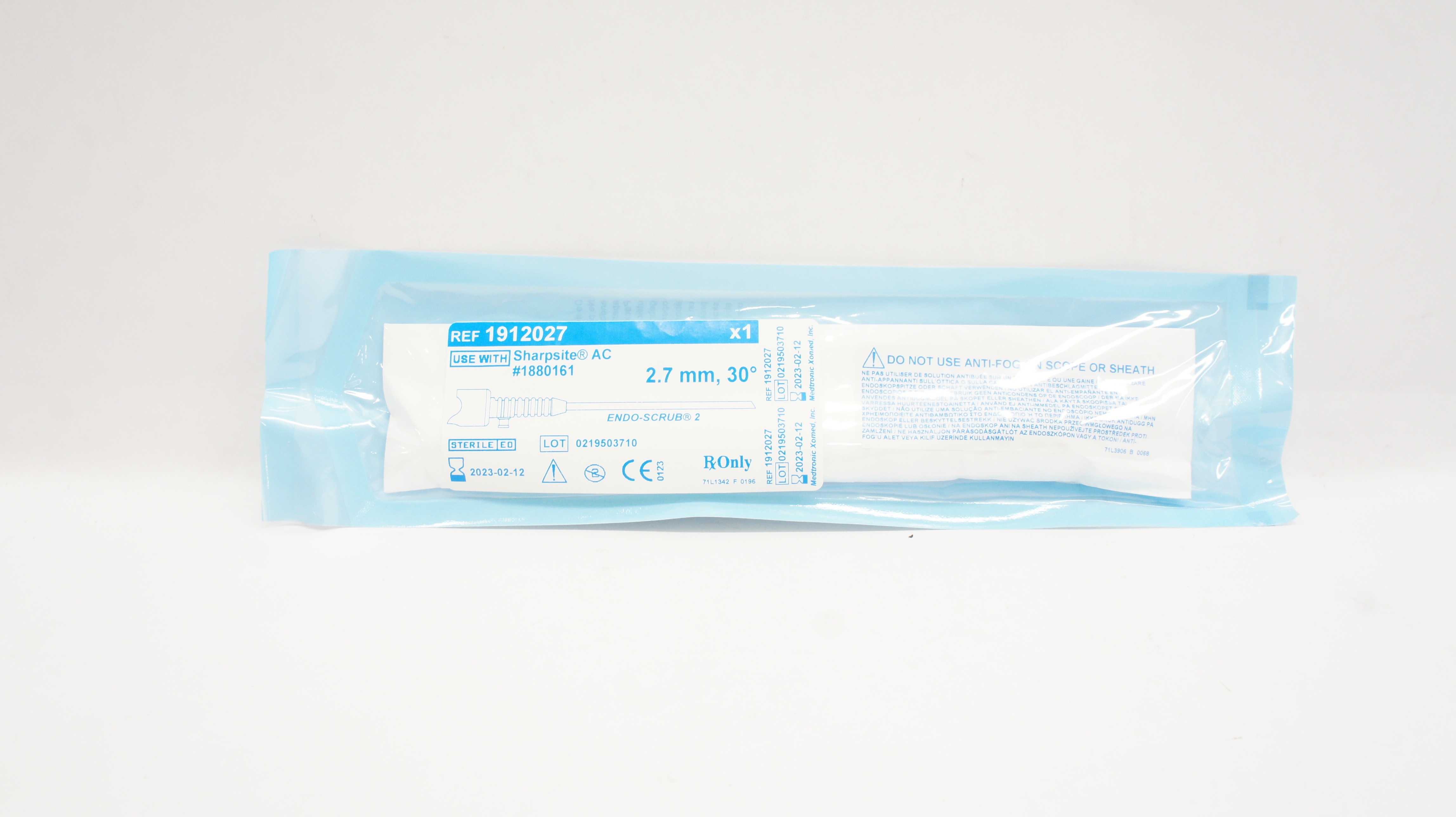 Medtronic 1912027 ENDO-SCRUB 2 Sharpsite AC 2.7mm 30degree