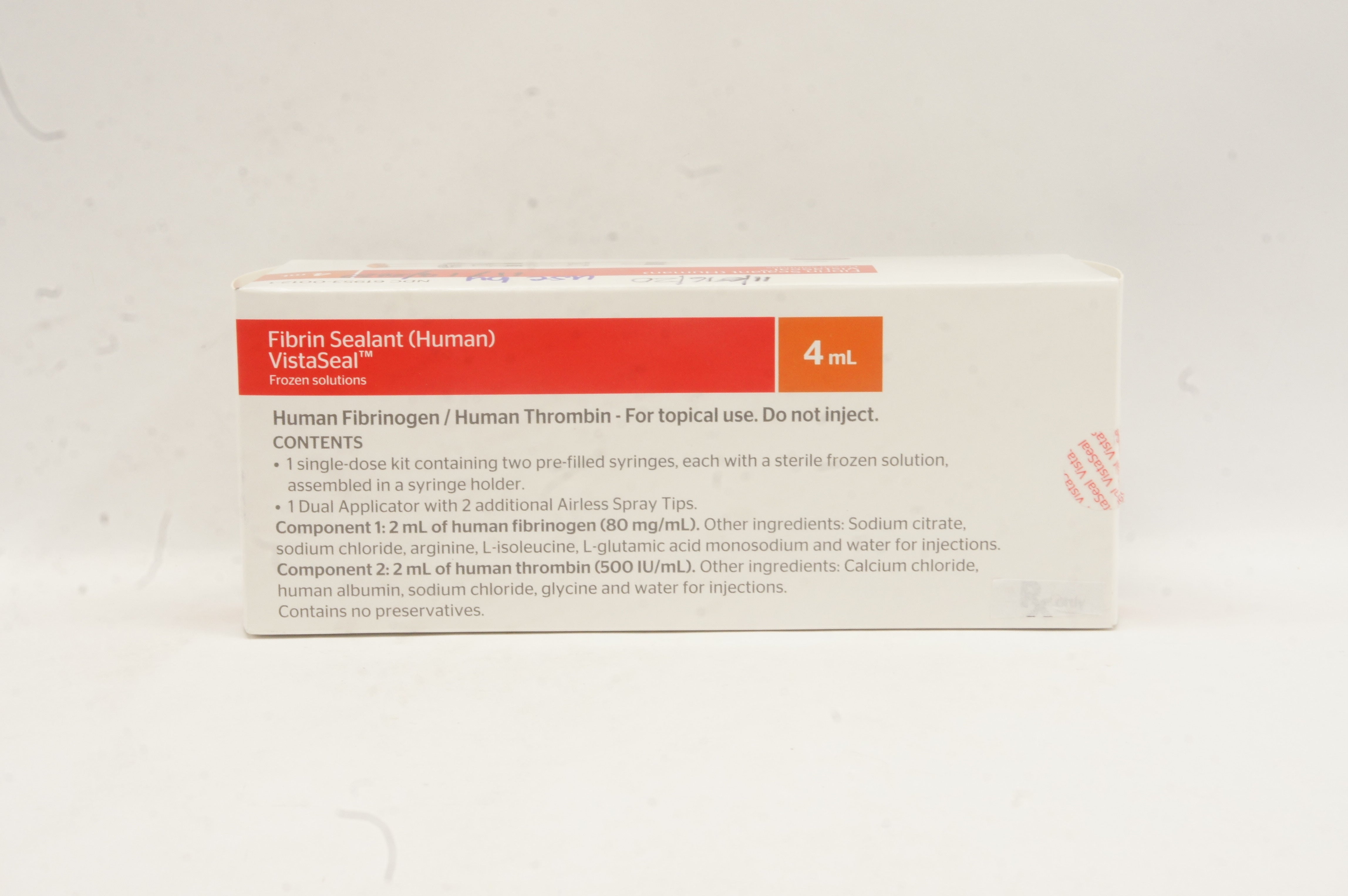 Ethicon VST04 Fibrin Sealant (Human) VistaSeal 4ml
