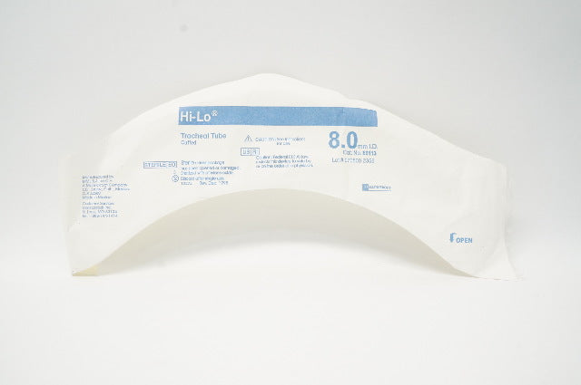 Mallinckrodt 86113 Hi-Lo Tracheal Tube Cuffed 8.0mm ID