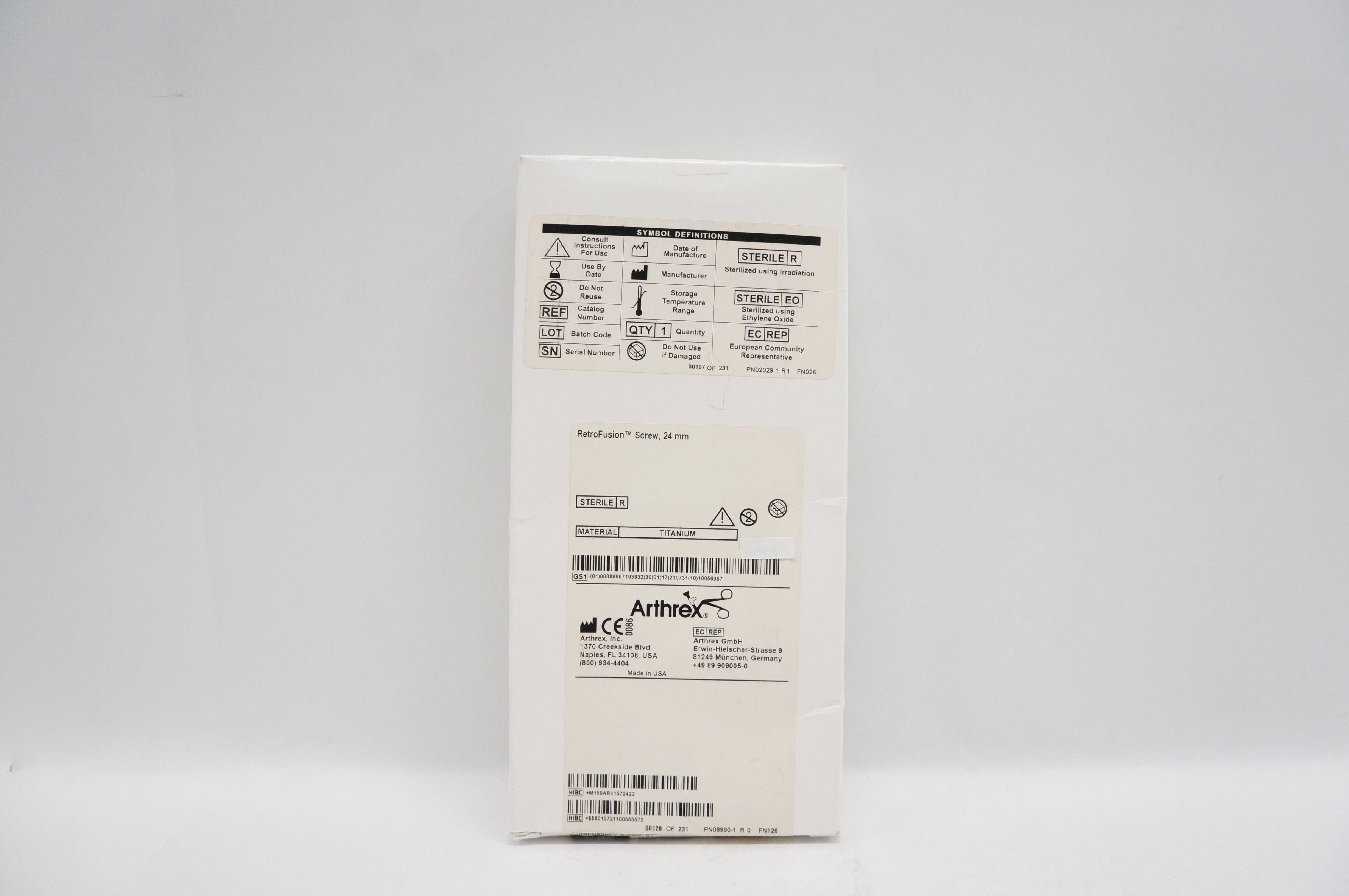 Arthrex AR-4157-24 RetroFusion Screw 24mm (x)