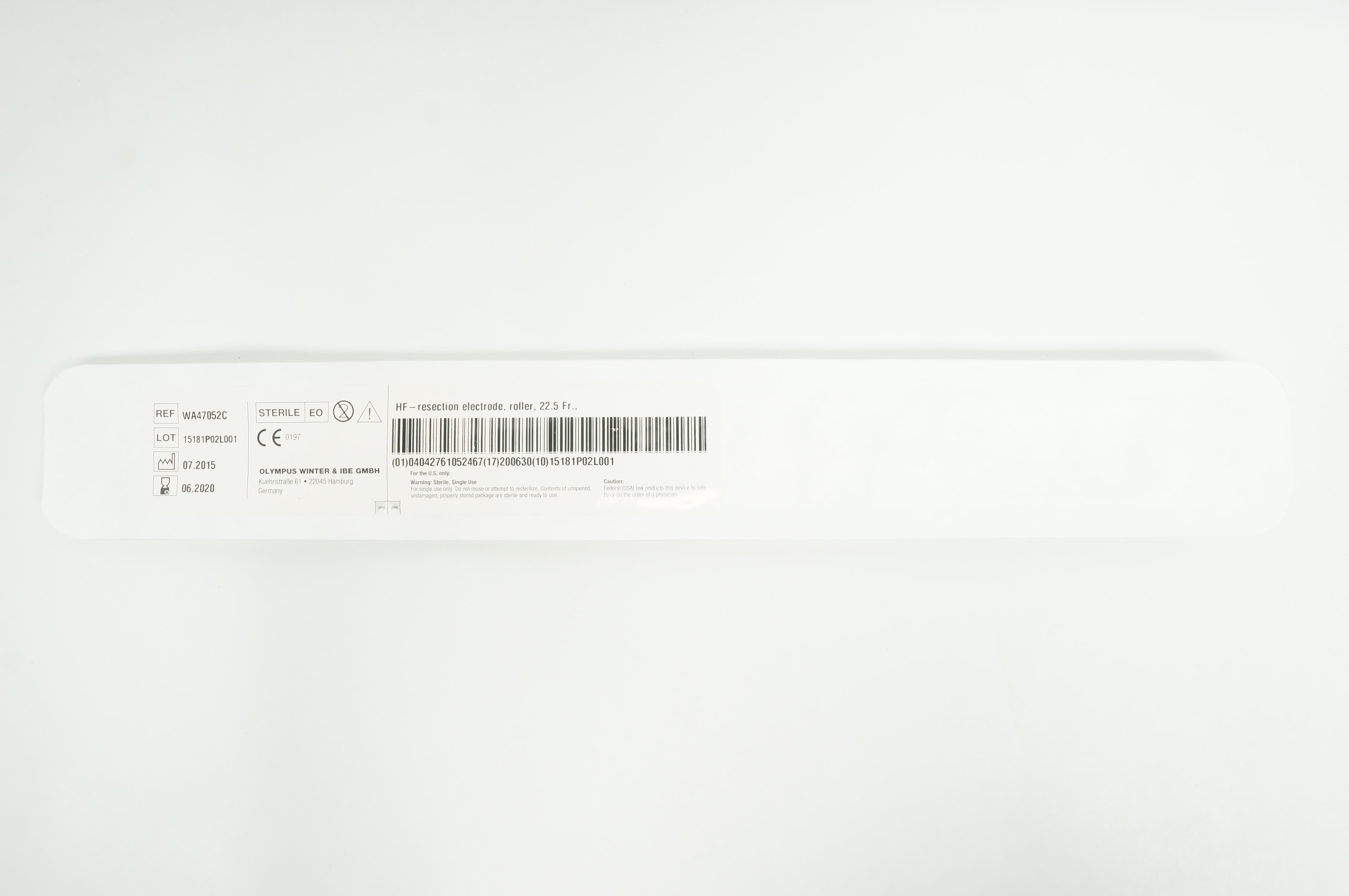 Olympus WA47052C HF Resection Electrode, Roller 22.5 Fr. (x)
