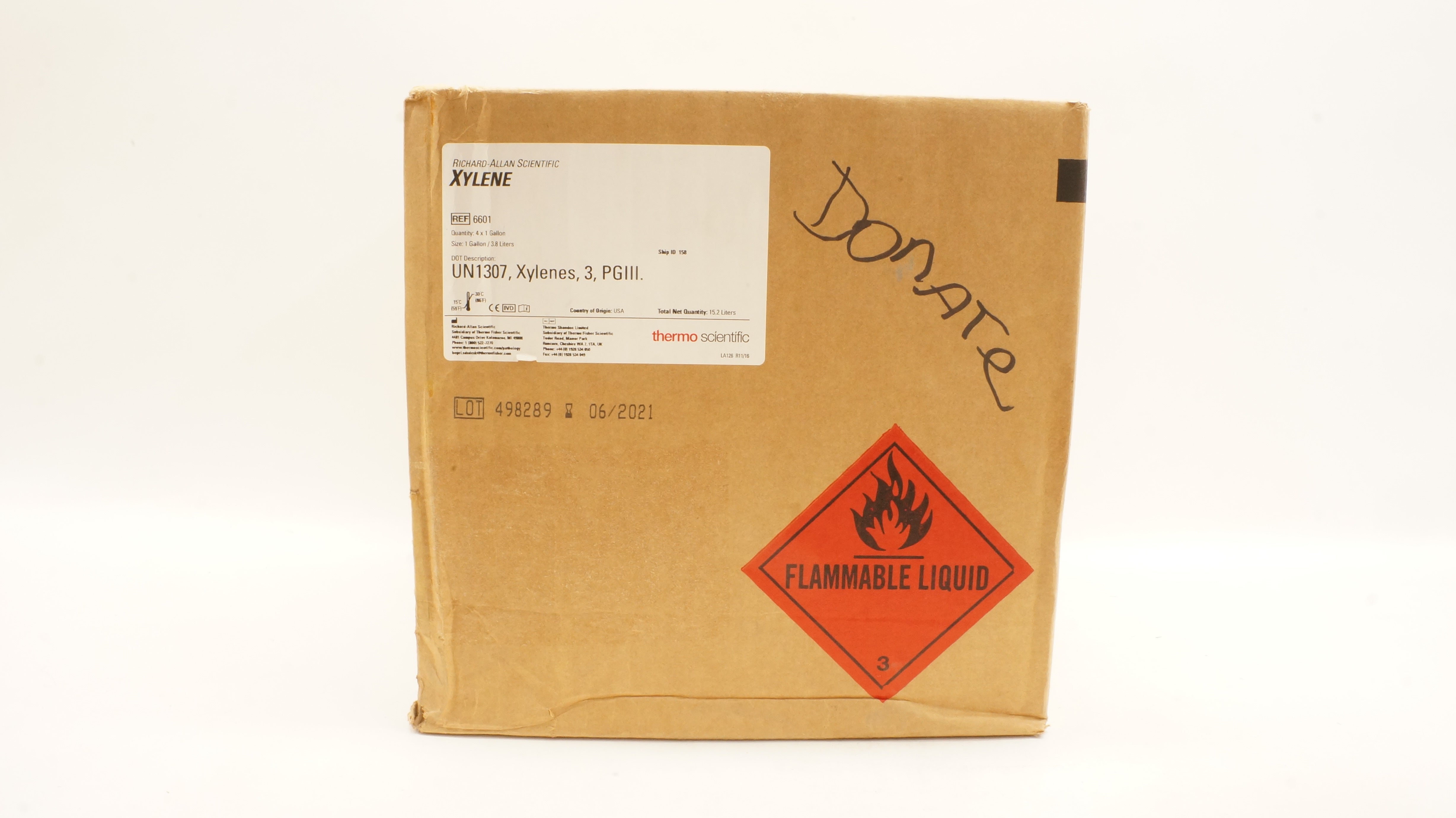 Richard-Allan 6601 Xylene 3 PGIII 3.8L - Case of 4 (x)
