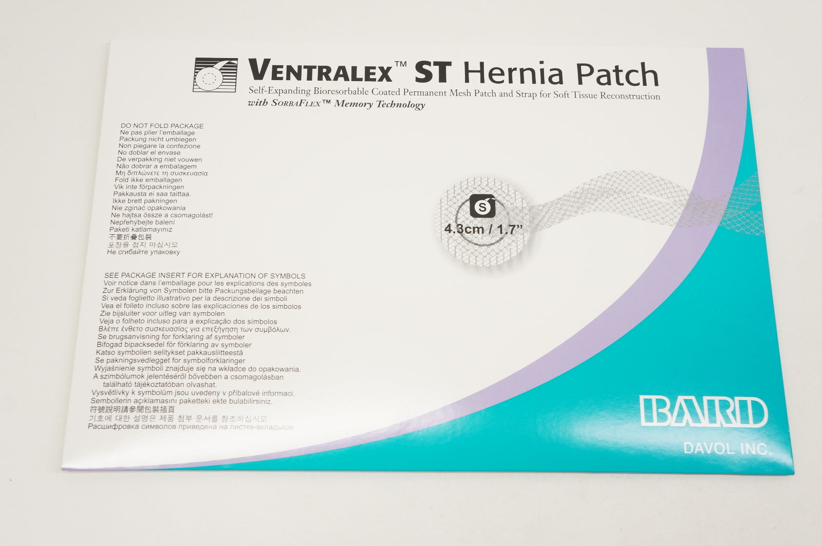 Bard 5950007 Ventralex ST Hernia Patch, 1.7inch (x)