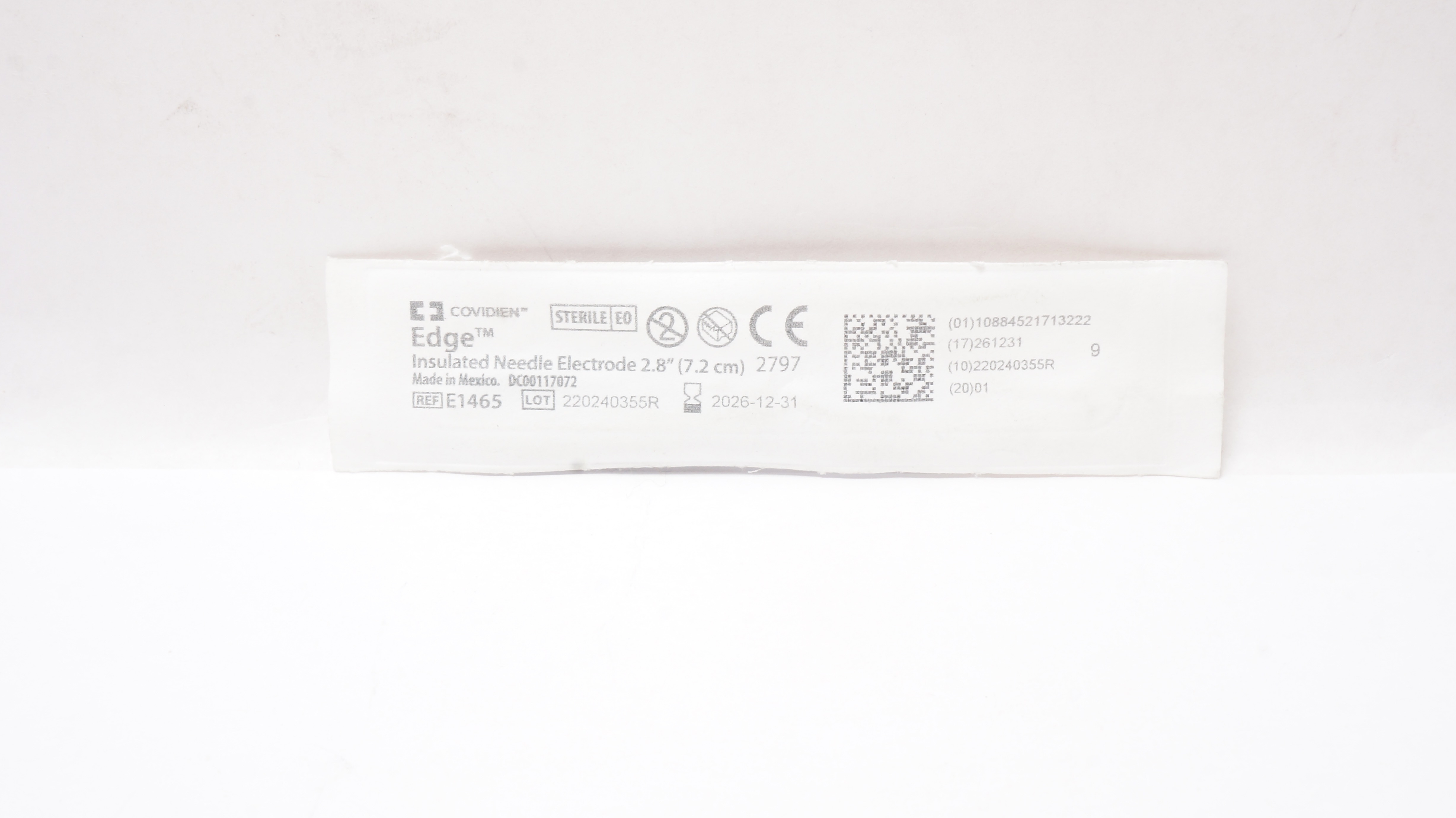 Covidien E1465 Edge Insulated Ndle Electrode 2.8inch