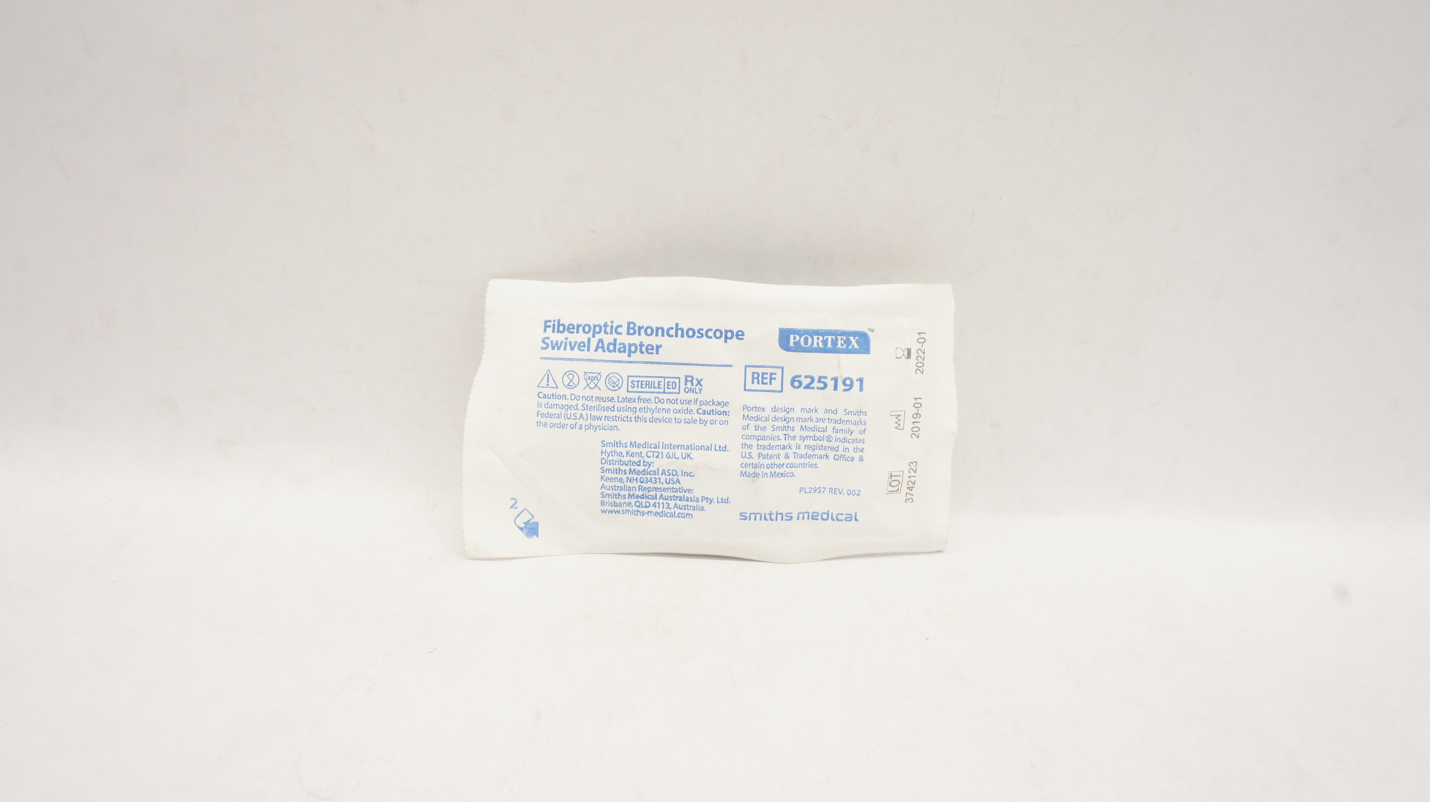 Smiths Medical 625191 Portex Fiberoptic Bronchoscope Swivel Adapter (x)