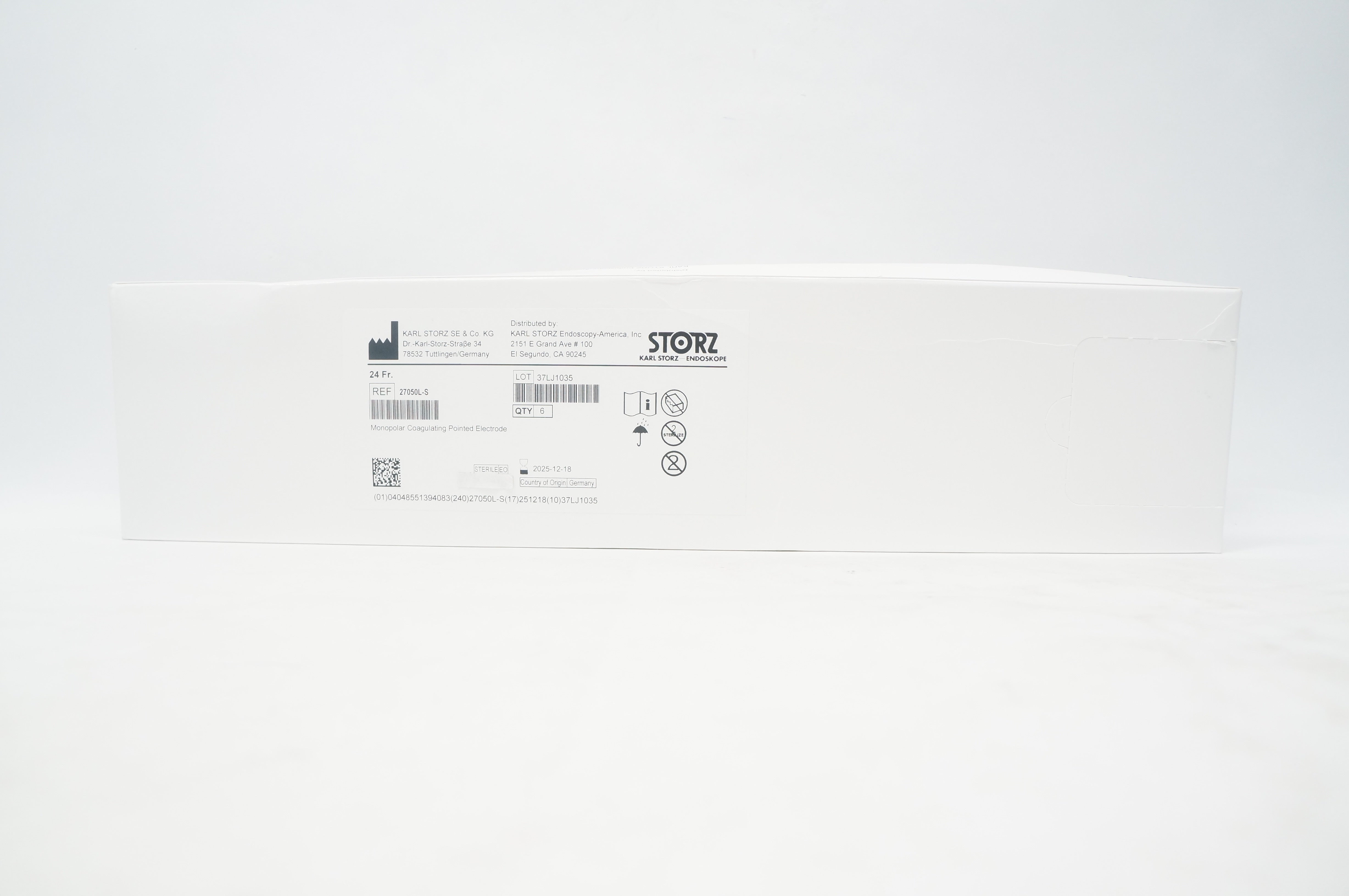 Karl Storz 27050LS Monopolar Coagulating Pointed Electrode 24 Fr Box