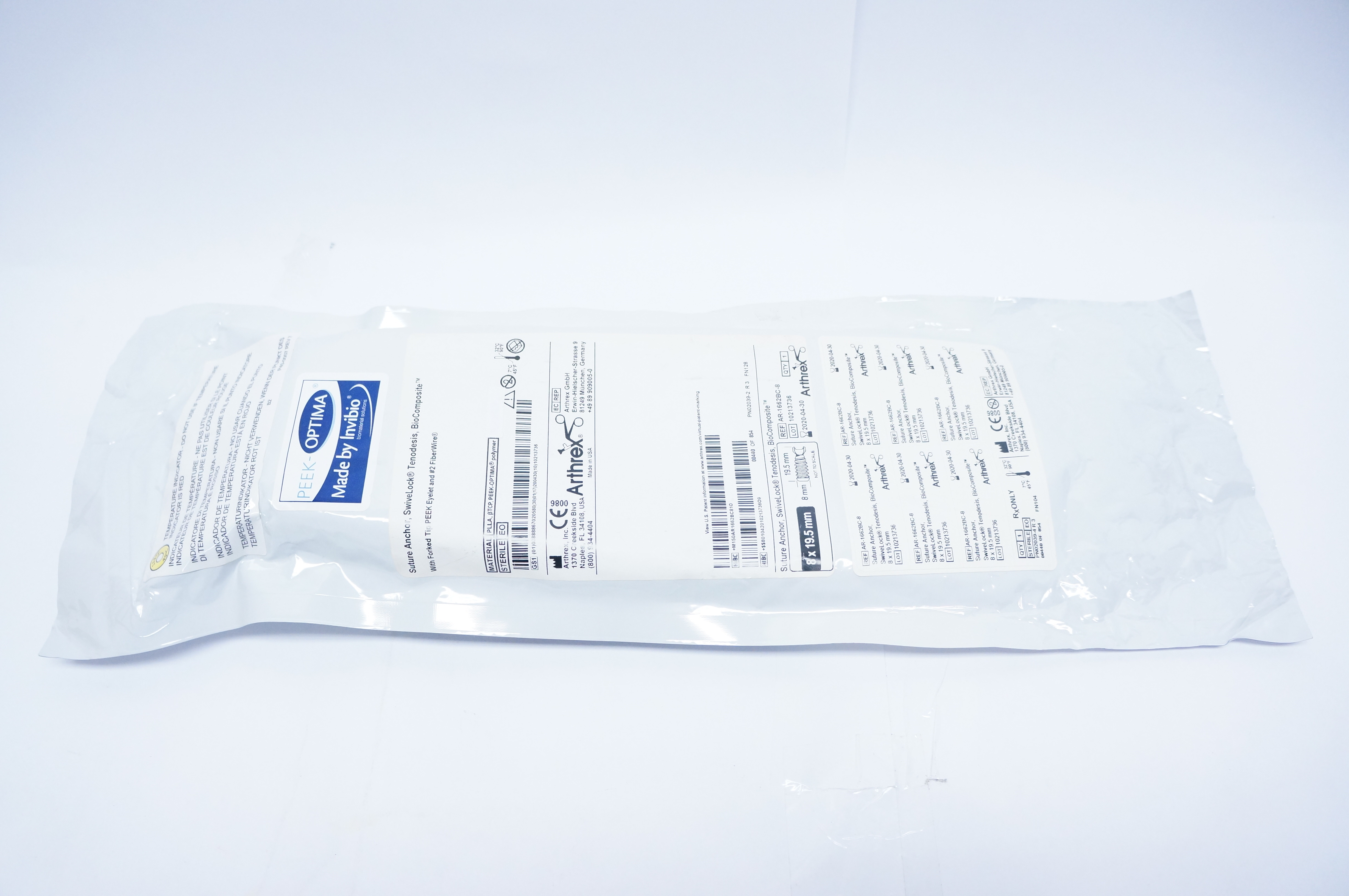 Arthrex AR-1662BC-8 Suture Anchor, SwiveLock Tenodesis, BioComposite ...