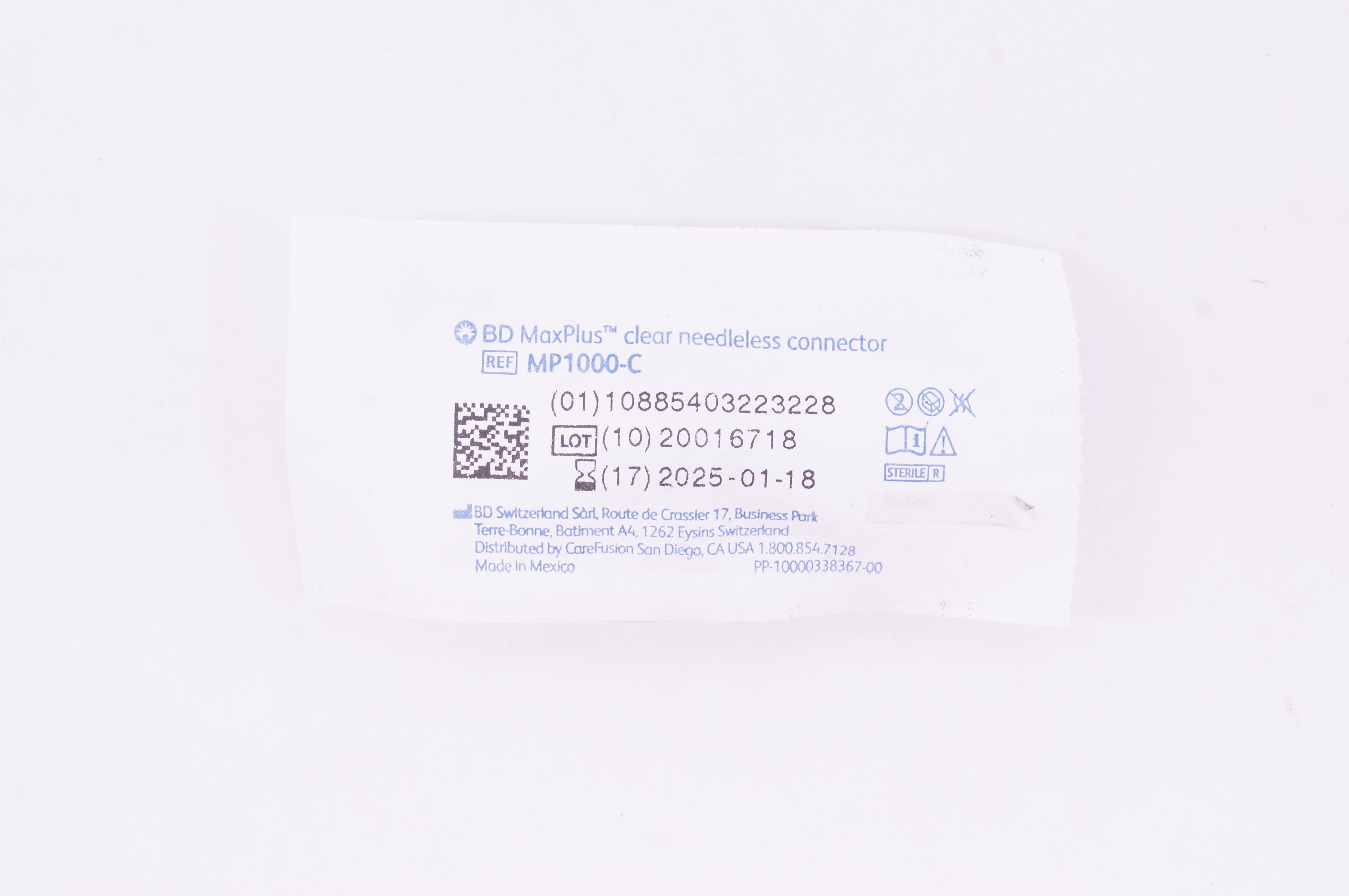 BD MP1000-C MaxPlus Clear Needleless Connector