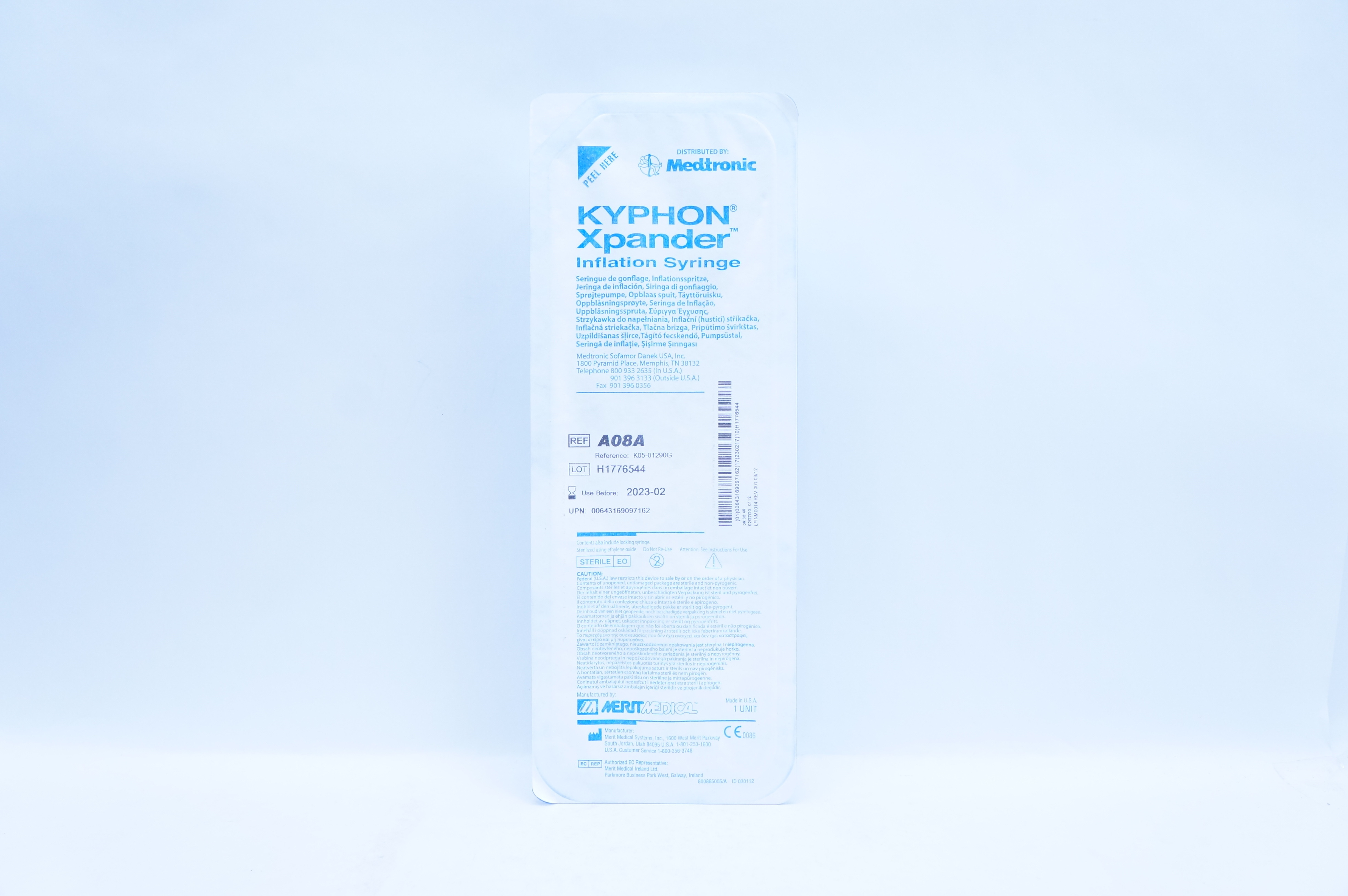 Merit Medical Medtronic A08A Kyphon Xpander Inflation Syringe