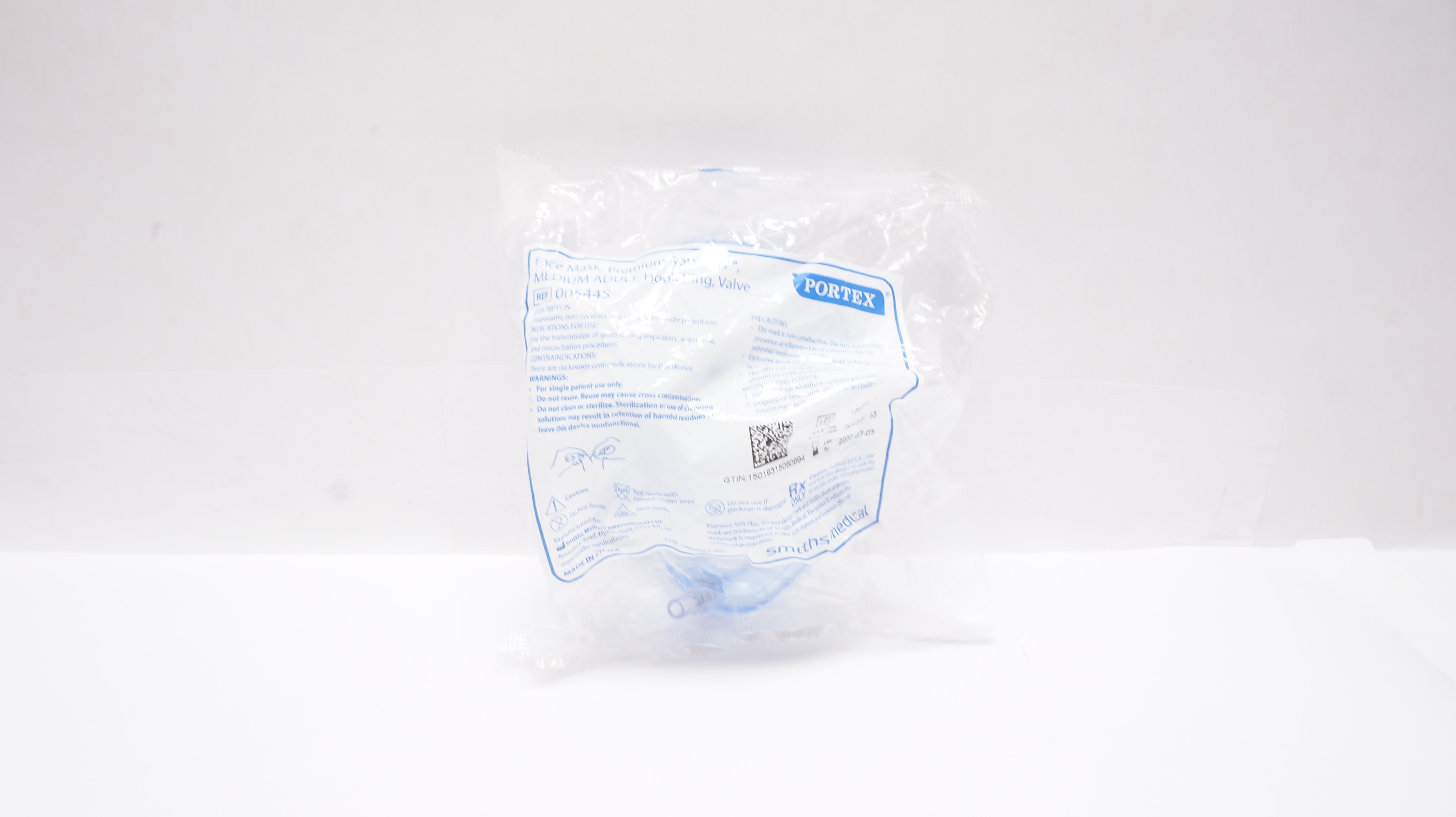 Smiths Medical 005445 Portex Face Mask Premium Soft Plus Medium Adult (x)