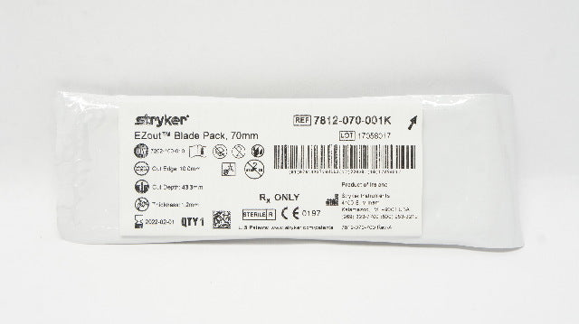 Stryker 7812-070-001K EZout Blade Pack, 70 mm (x)