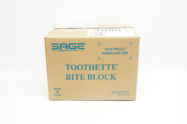 Sage 4000 Toothette Bite Block – Case of 144