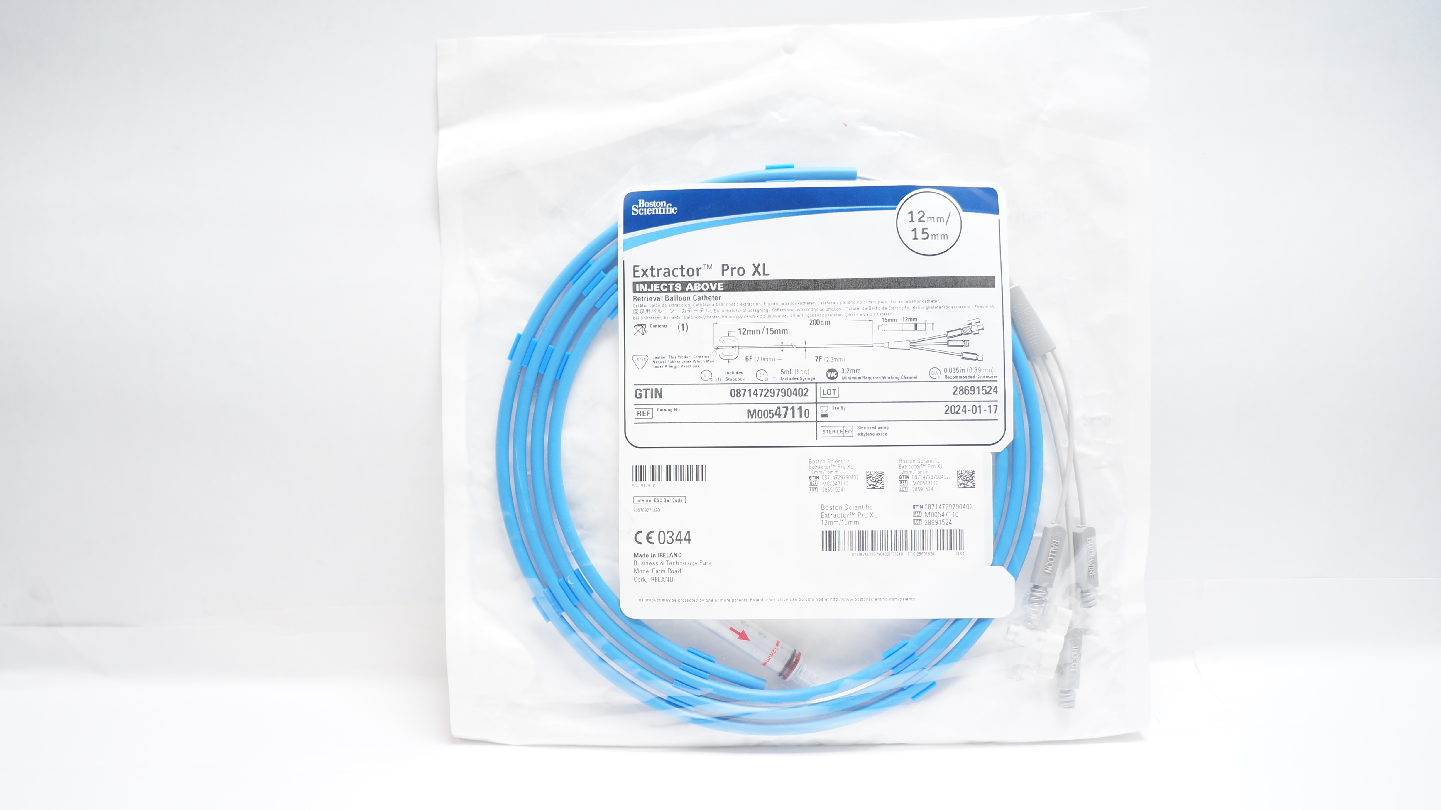 Boston Scientific M00547110 Extractor Pro XL Retrieval Balloon Cath. 12/15mm (x)