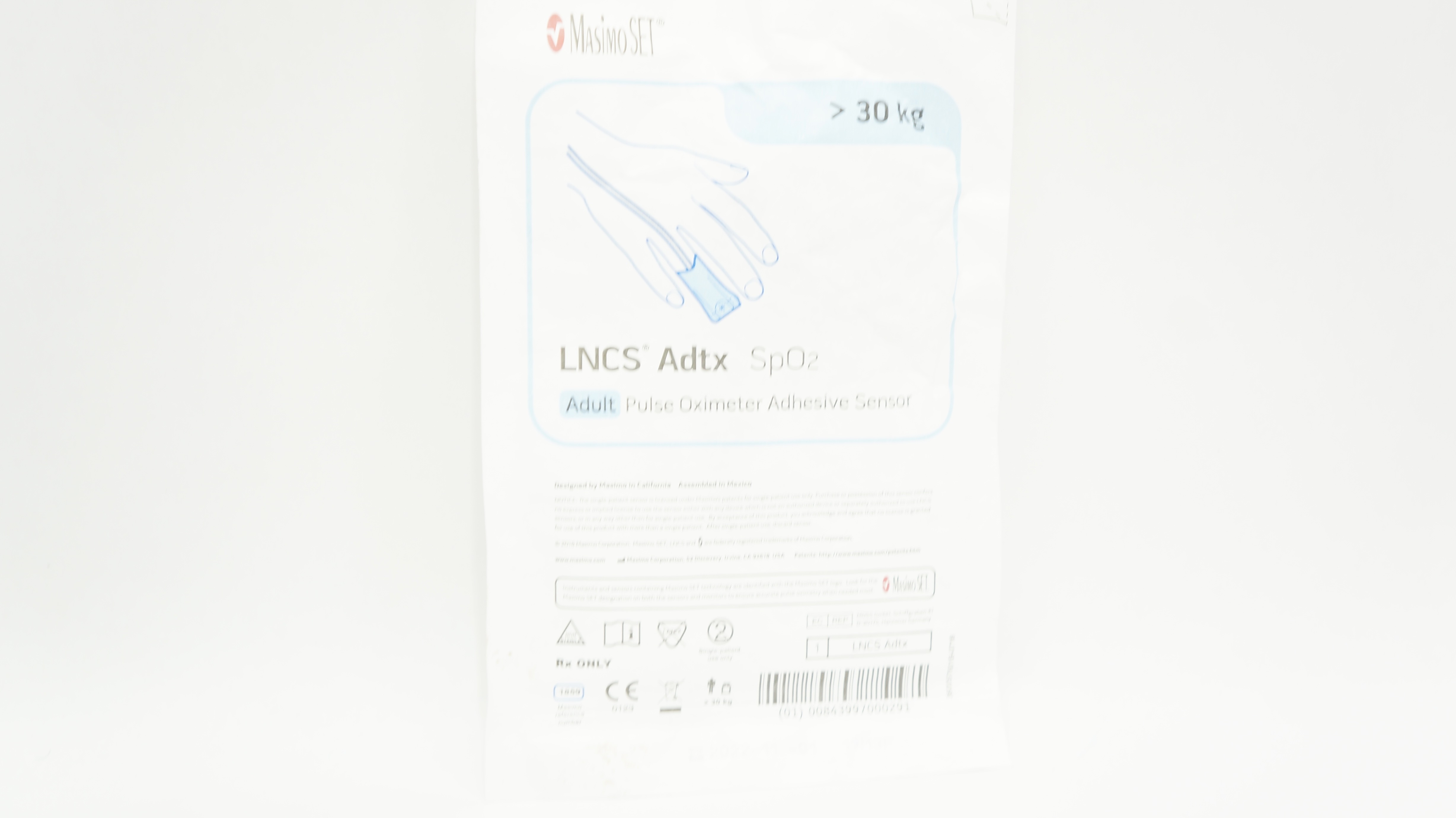 MasimoSet 1859 Neo SpO2 Neonatal/Adult Pulse Oximeter Adhesive Sensor >30kg (x)
