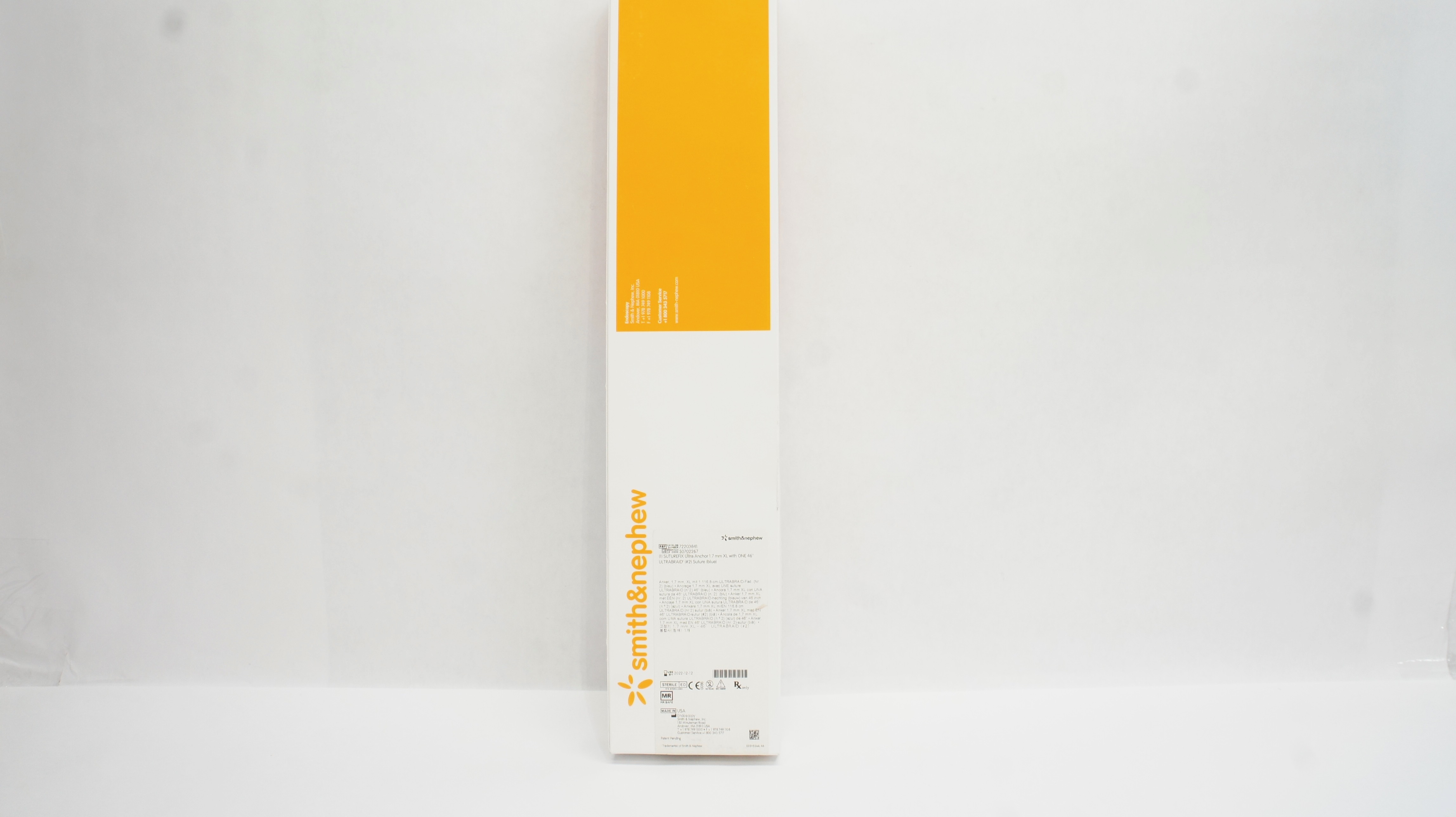 Smith&Nephew 72203841 Stre Ultra Anchor 1.7mm XL W/One 46In Ultrabraid Stre (x)