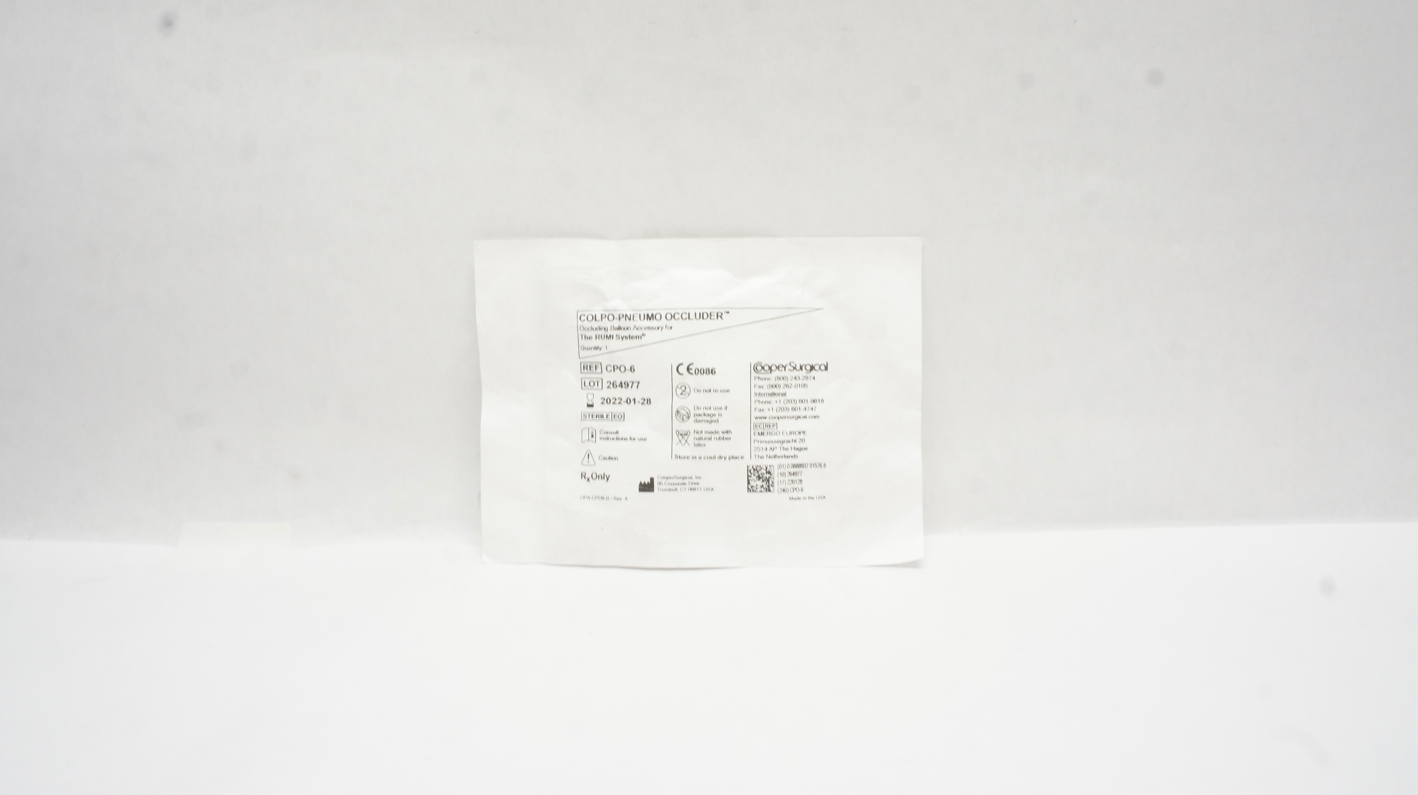 Cooper Surgical CPO-6 Colpo-Pneumo Occluding Balloon Accessory (x)