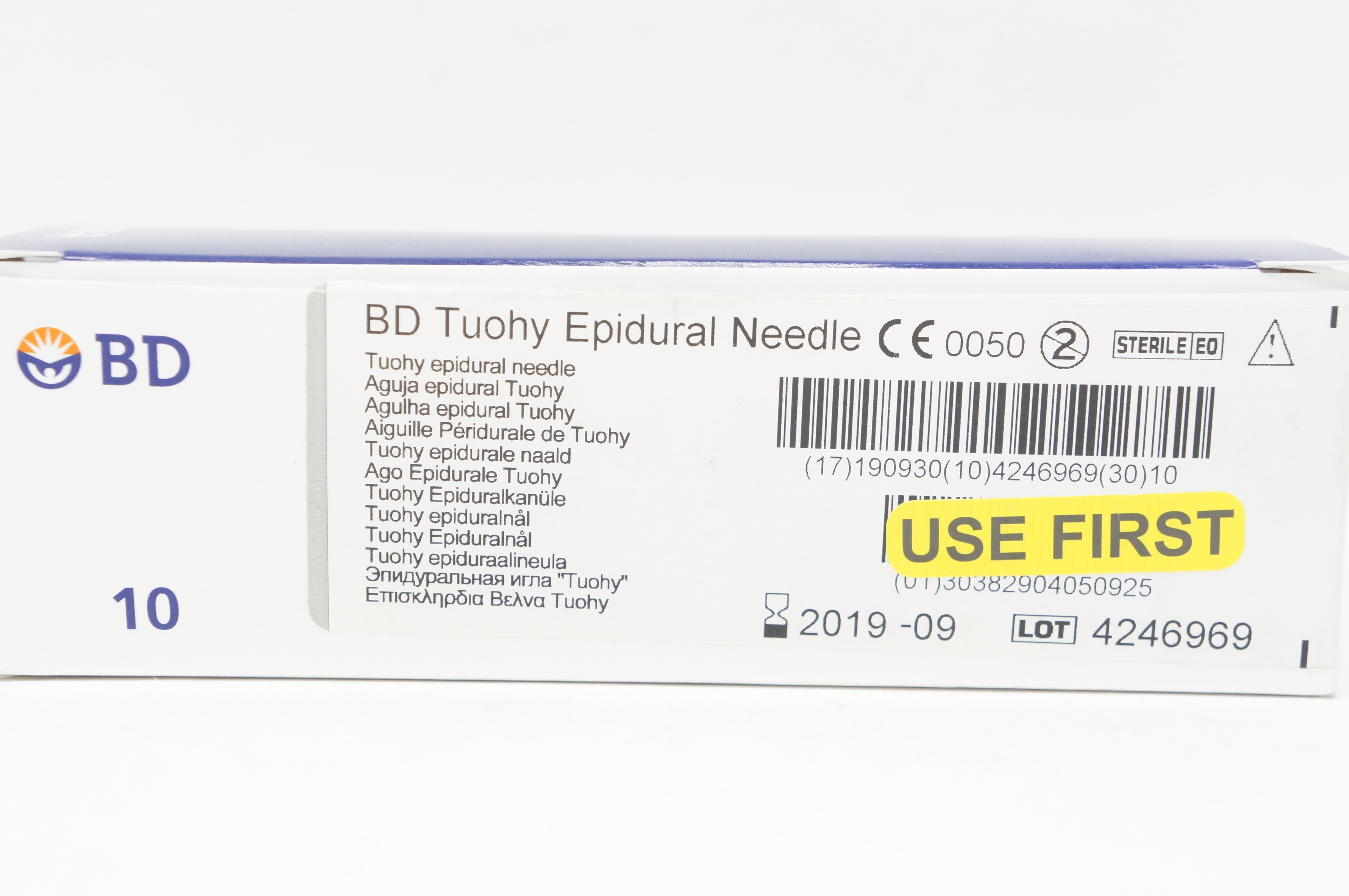 BD 405092 Becton Tuohy Epidural Ndle. 17G x 3.50inch - Box of 7 (x)