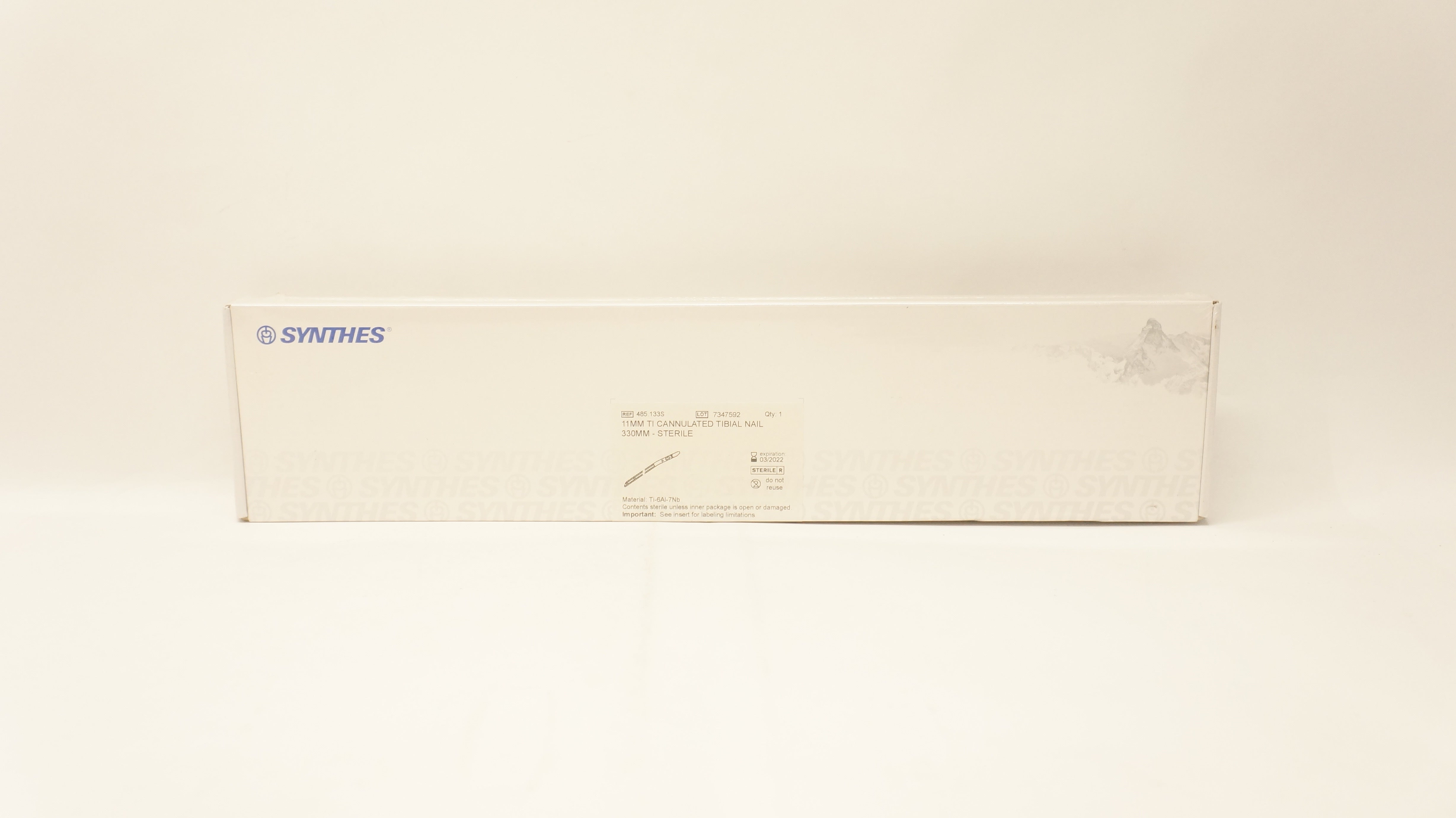 Synthes 485.133S 11mm Ti Cannulated Tibial Nail 330mm