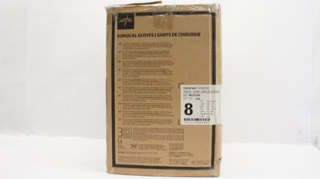 Medline MSG6380 Sensicare Neoprene Surgical Gloves 8 - Case of 200